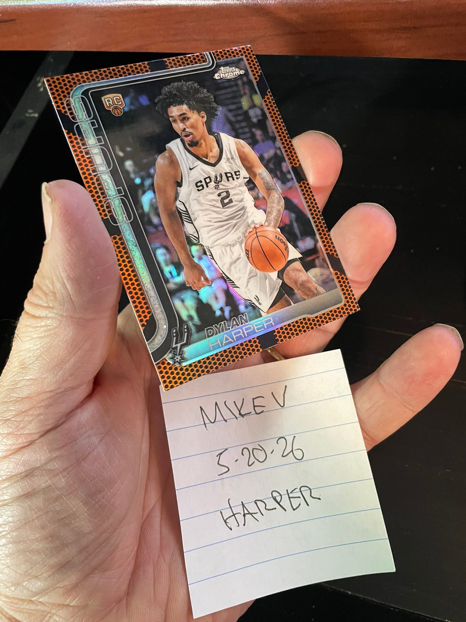 2025-26 Topps Chrome Dylan Harper RC basketball card