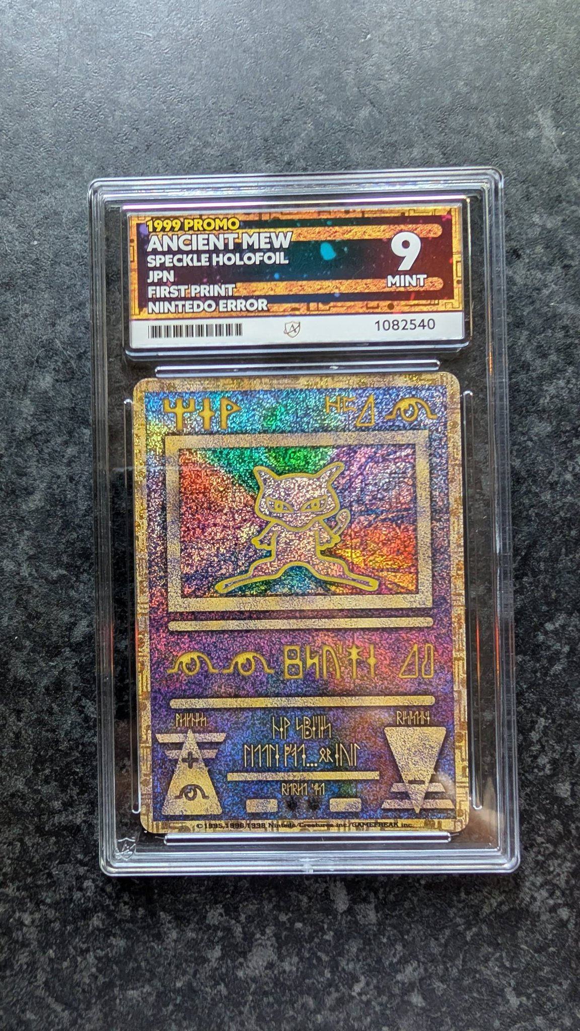 PSA 9 Ancient Mew Nintendo error card for sale