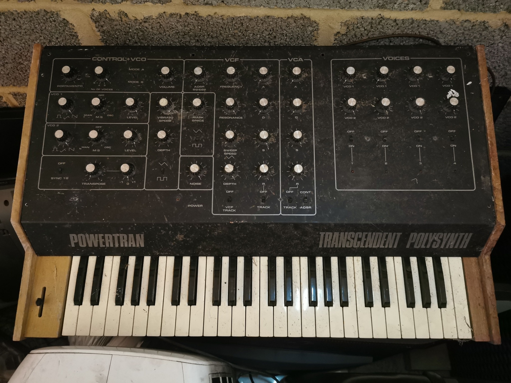 Rare Powertran Transcendent Polysynth awaiting restoration