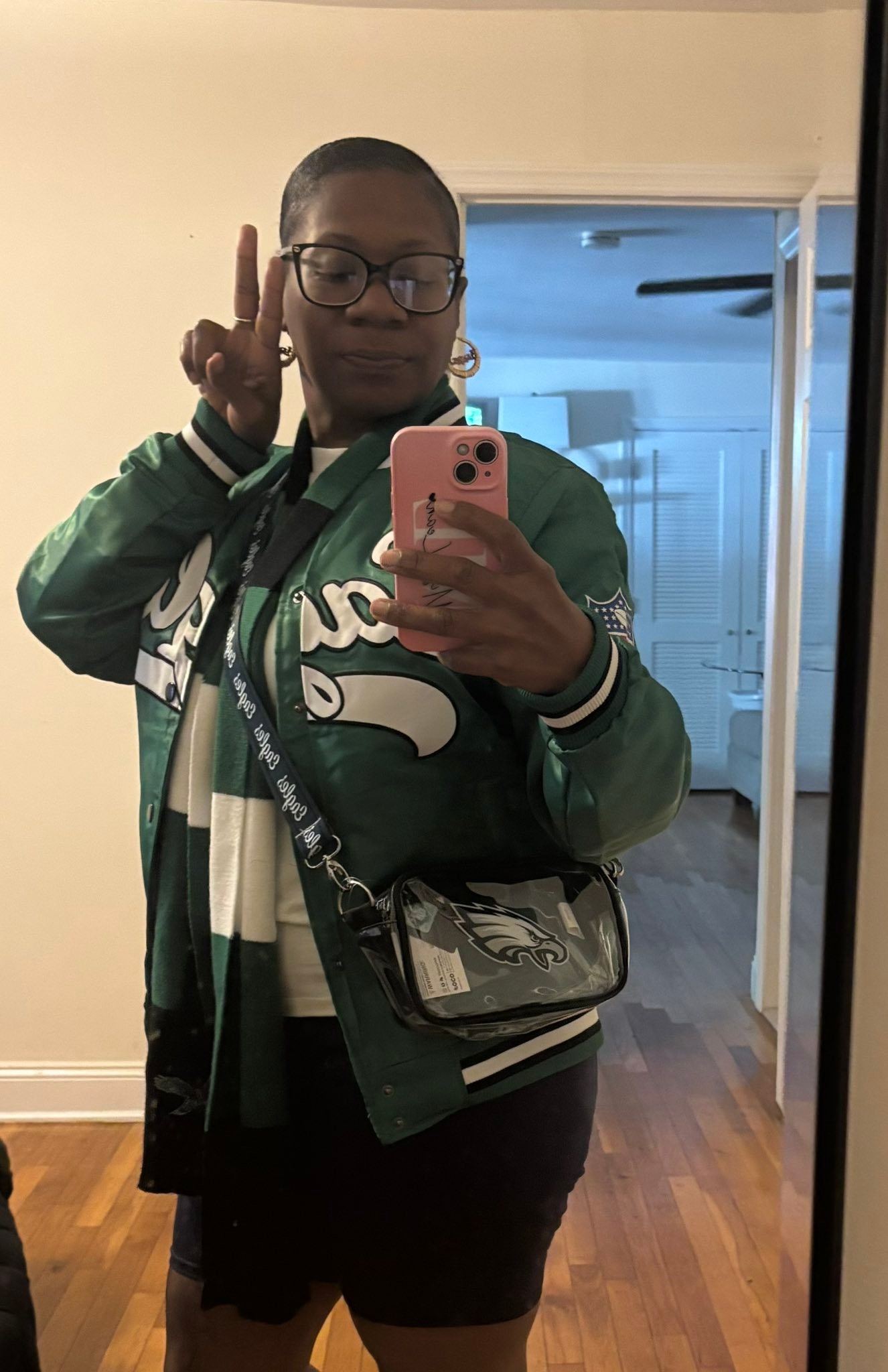 Loving bomber jacket on labor day