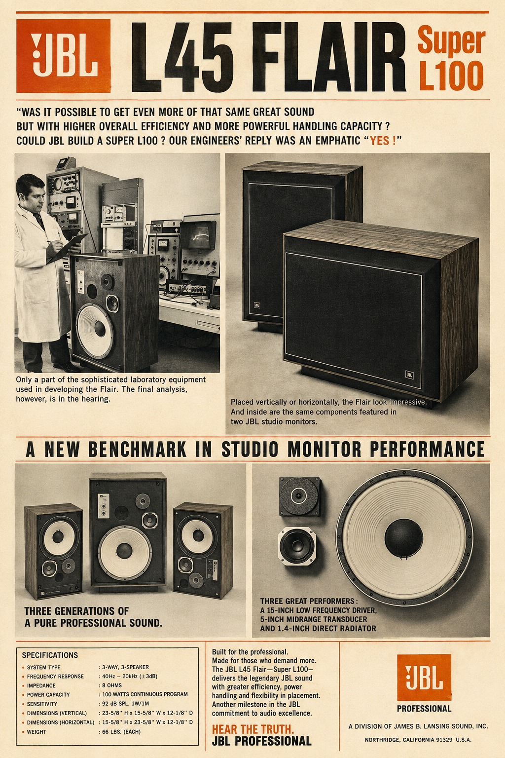 What speakers compare to JBL Flair 45?
