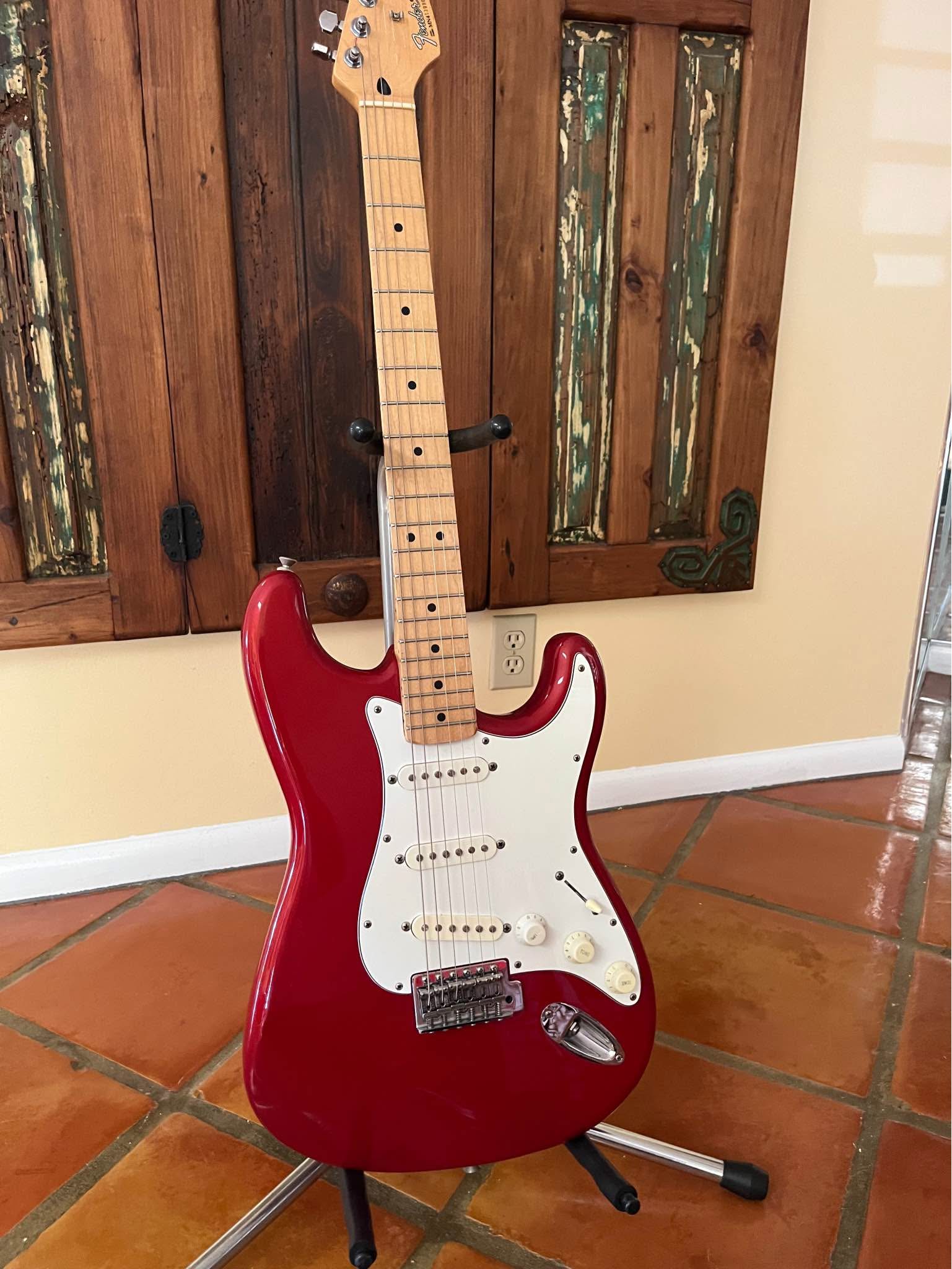 1994 Fender Stratocaster Standard , All Original Crimson Red with