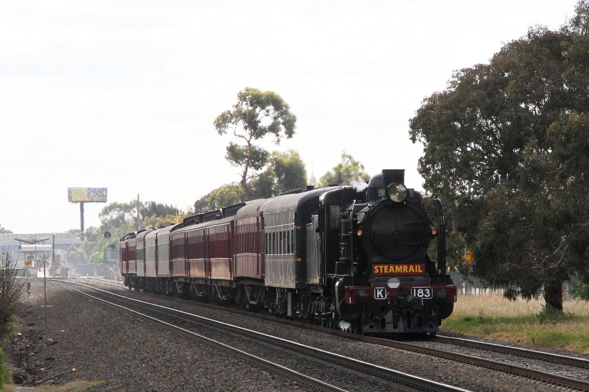 Wongm's - Sunday 17 November 2024 - K183 leads a Steamrail 'Rail and ...