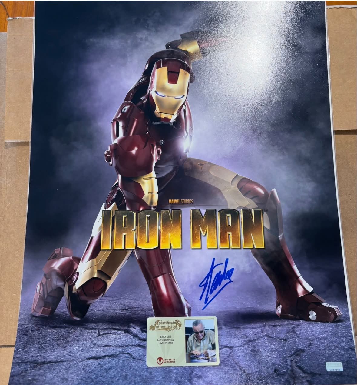 Stan Lee signed Iron Man 16x20 photo for sale