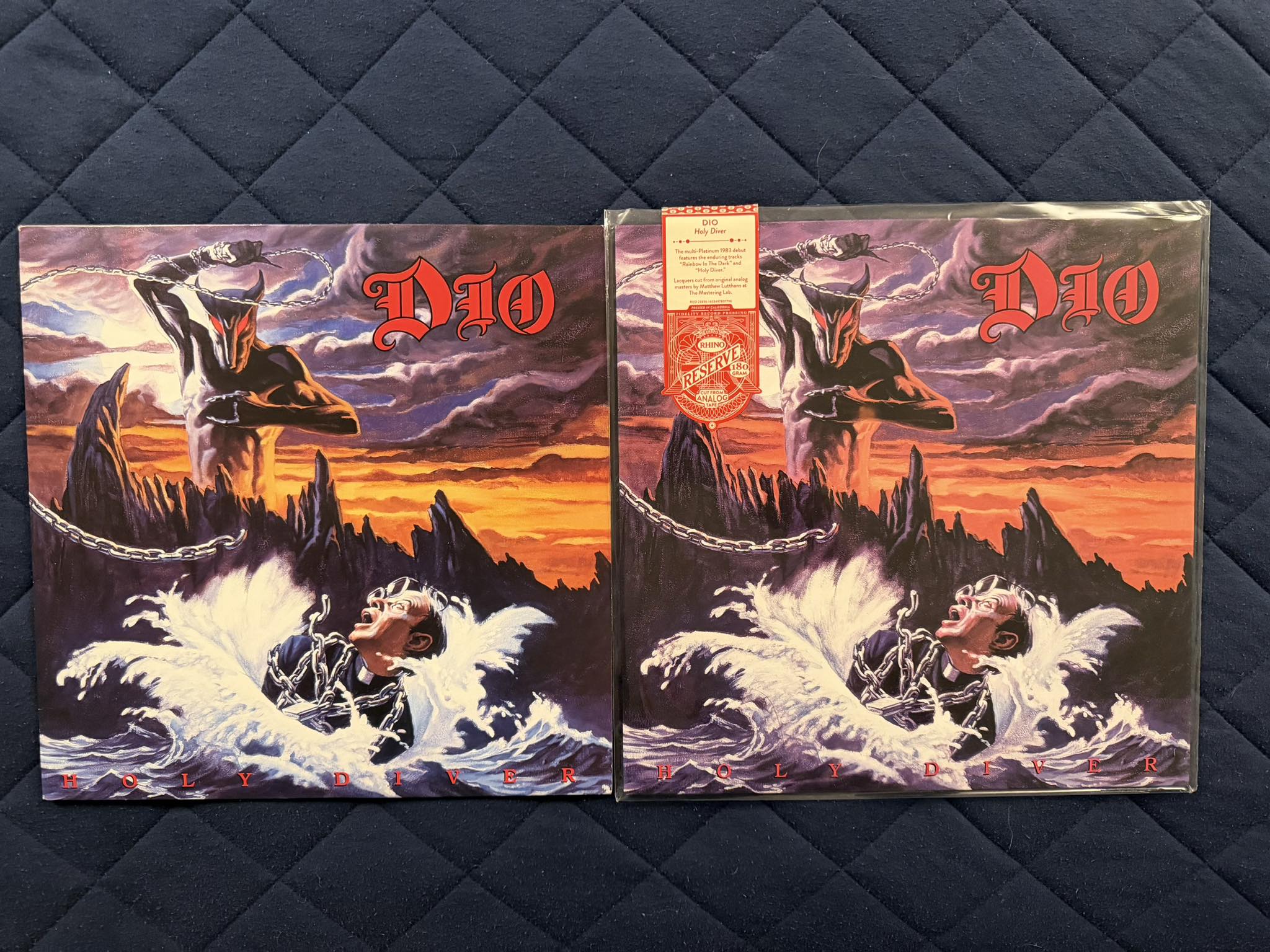 Dio Rhino Reserve vs 2016 and 1984 vinyl comparison