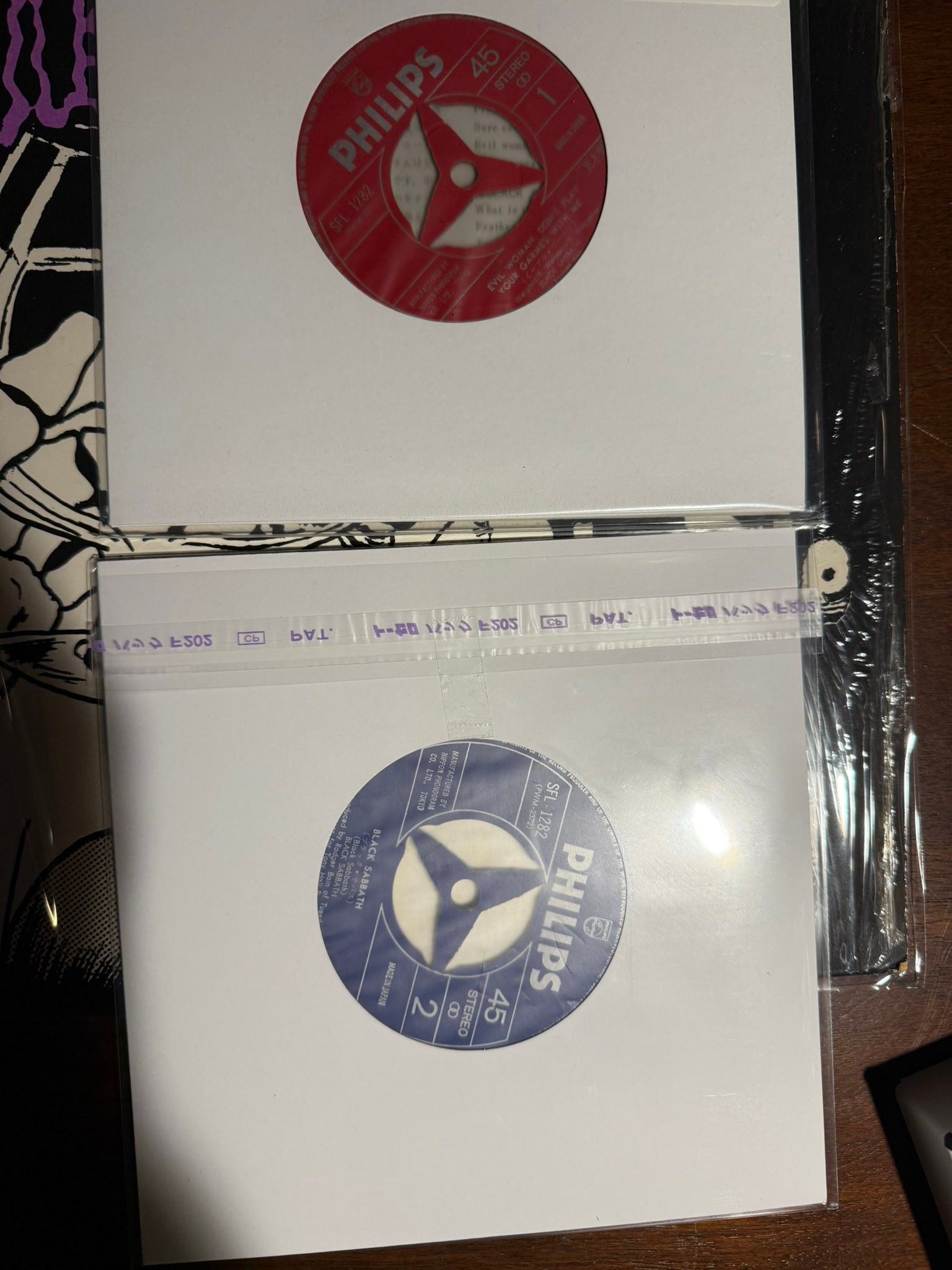 Completing Black Sabbath Japanese promo and retail seven inch set