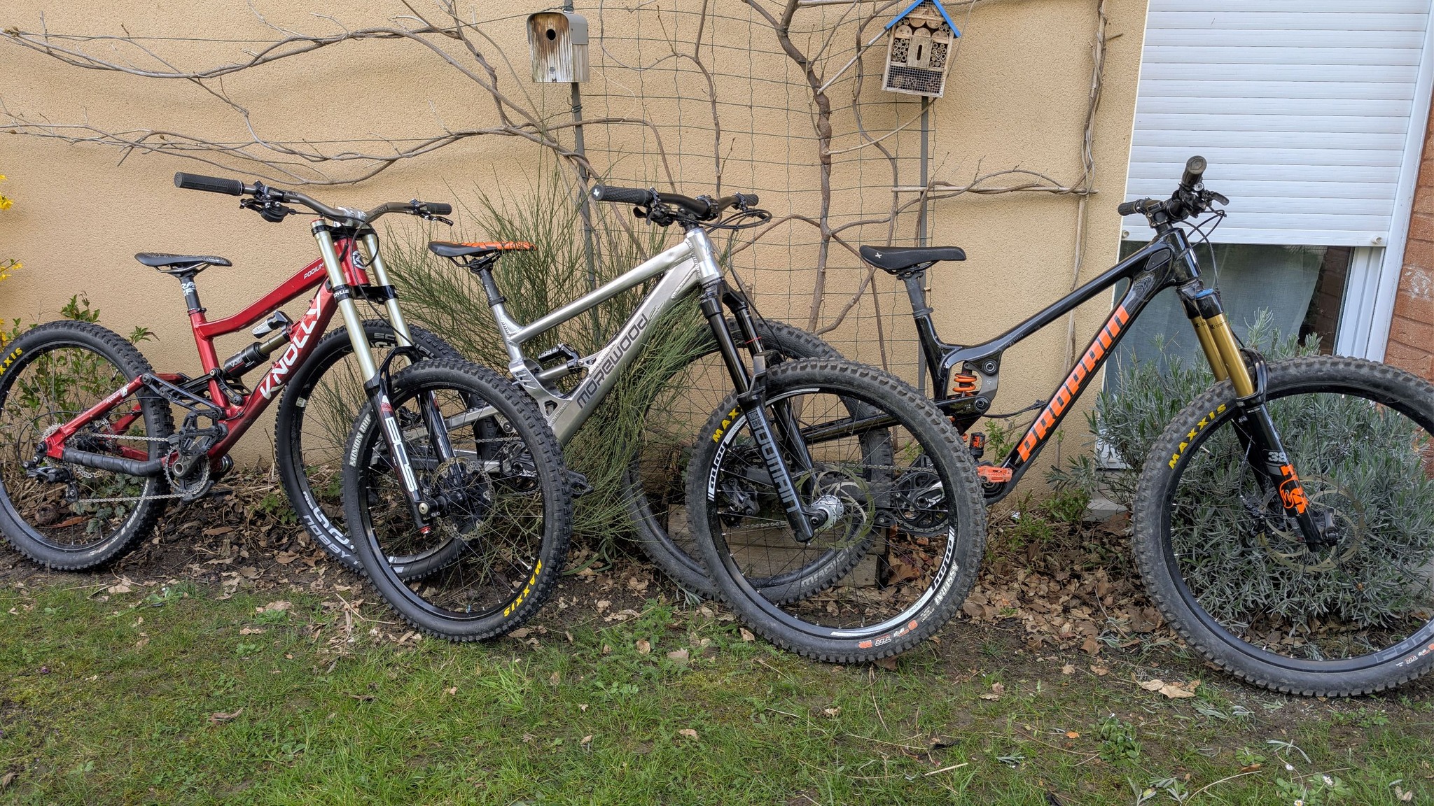 Three DH bikes from 2.5 different generations !