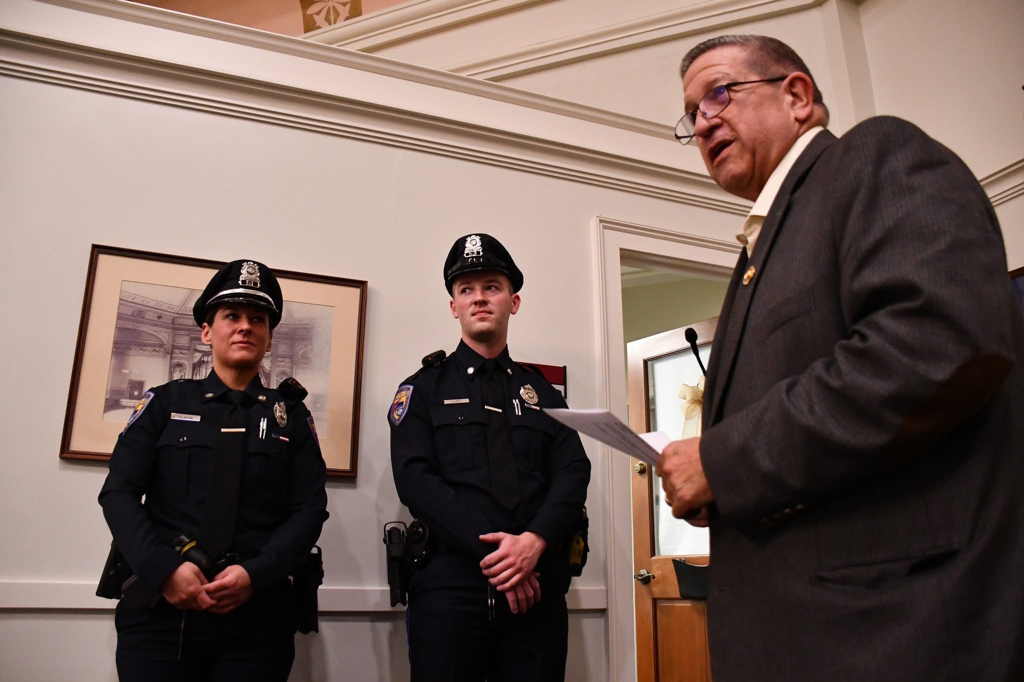 Ferris police department swears in new officers