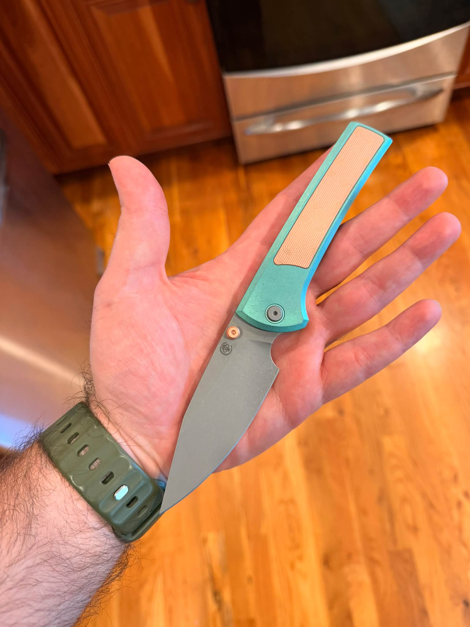Chaves 229 corundum goat x Caveman custom Doc coin carry