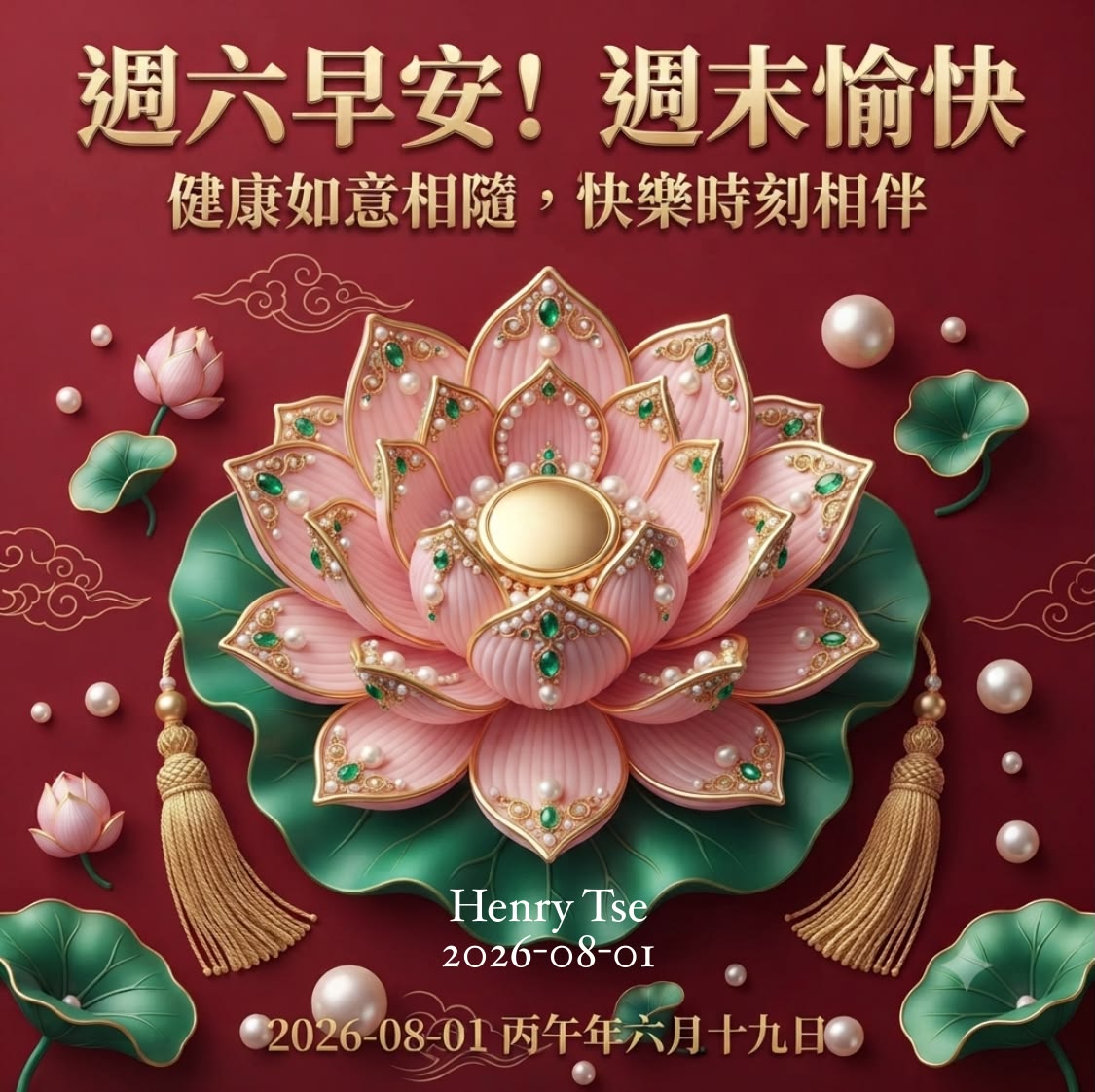 早安吉祥如意花语图