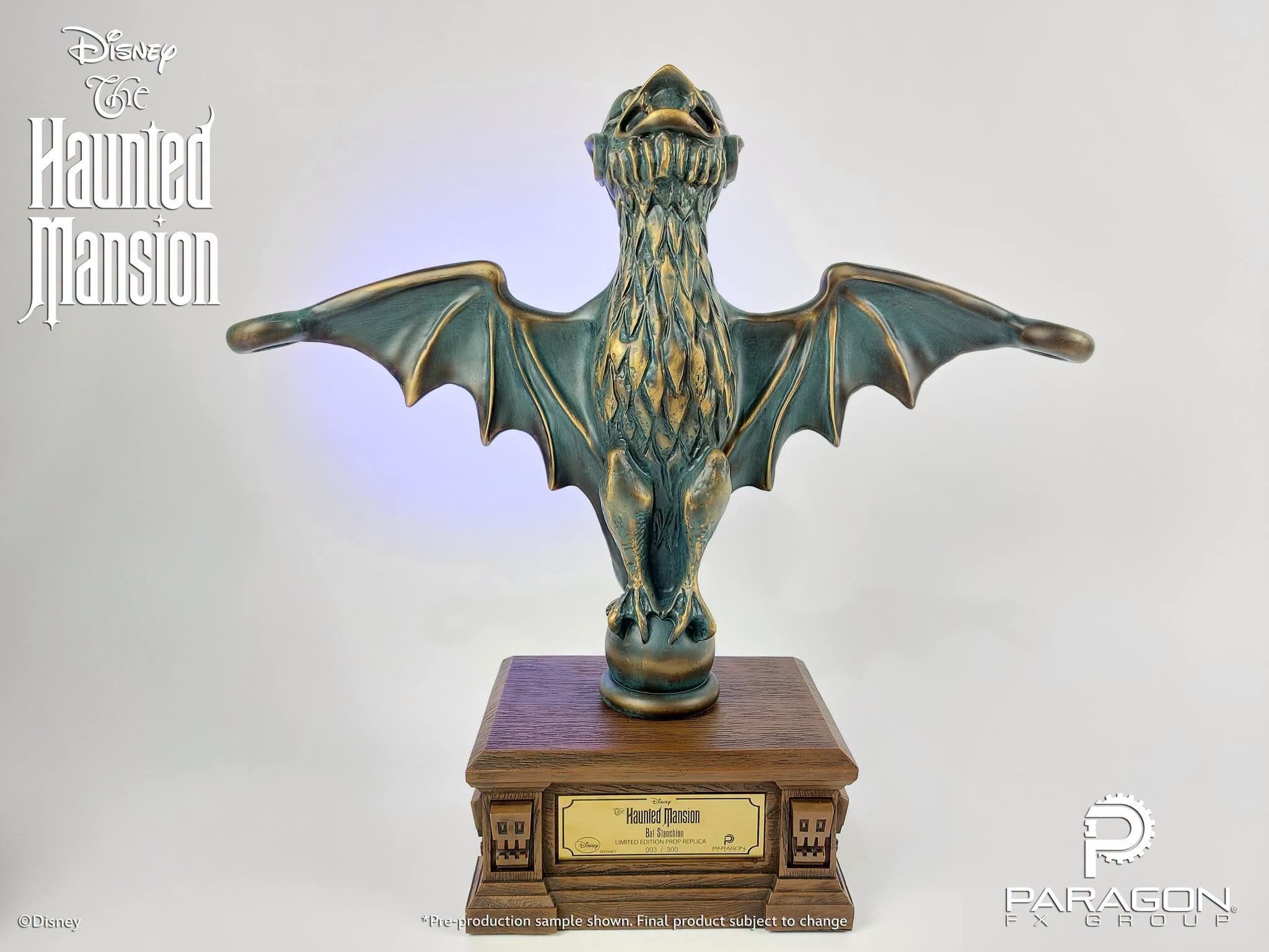 Disney's Haunted Mansion bat stanchion replica by Paragon FX Group