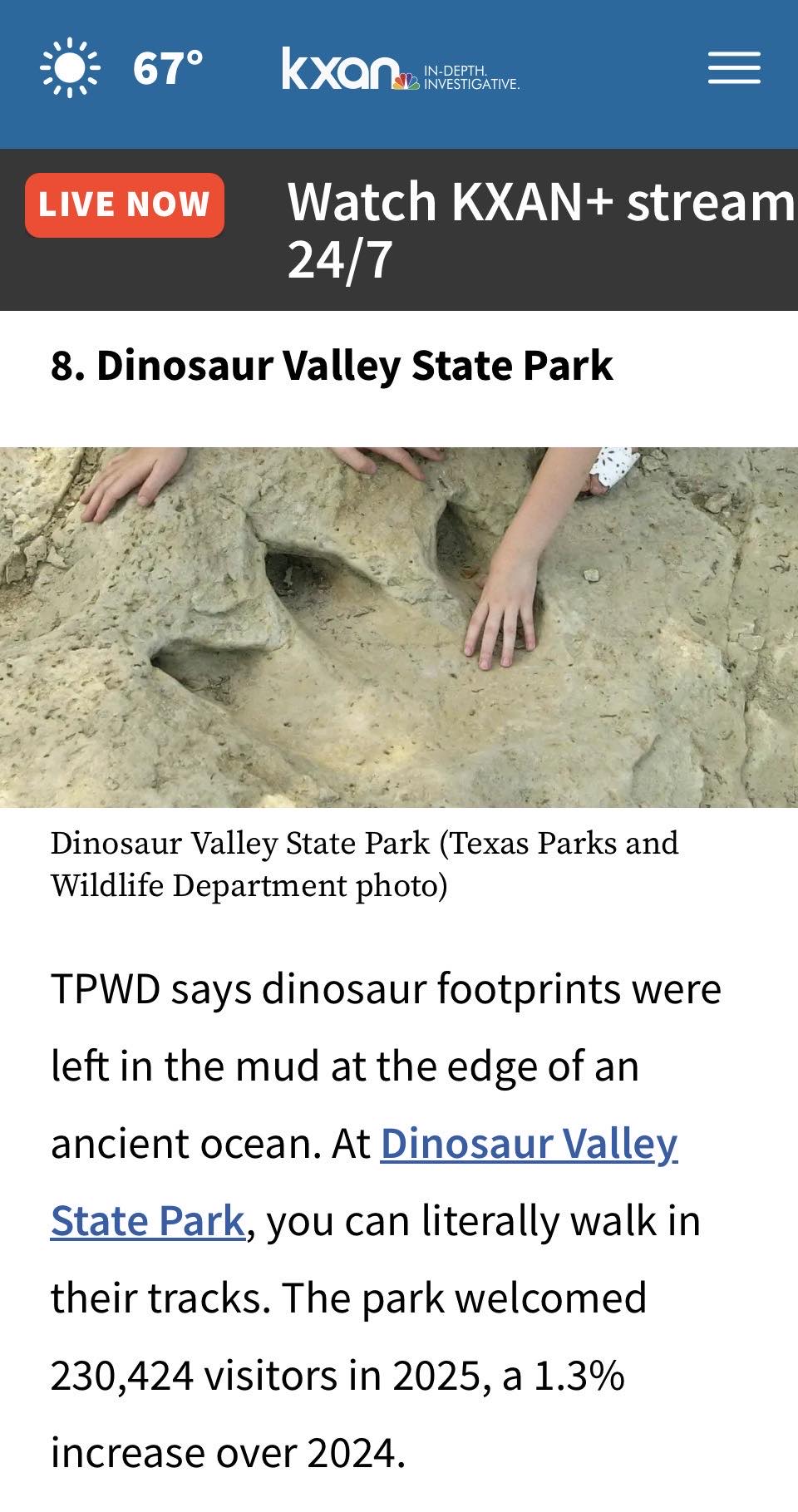 Dinosaur Valley - Paluxy River Protection Alliance | Glen Rose TX