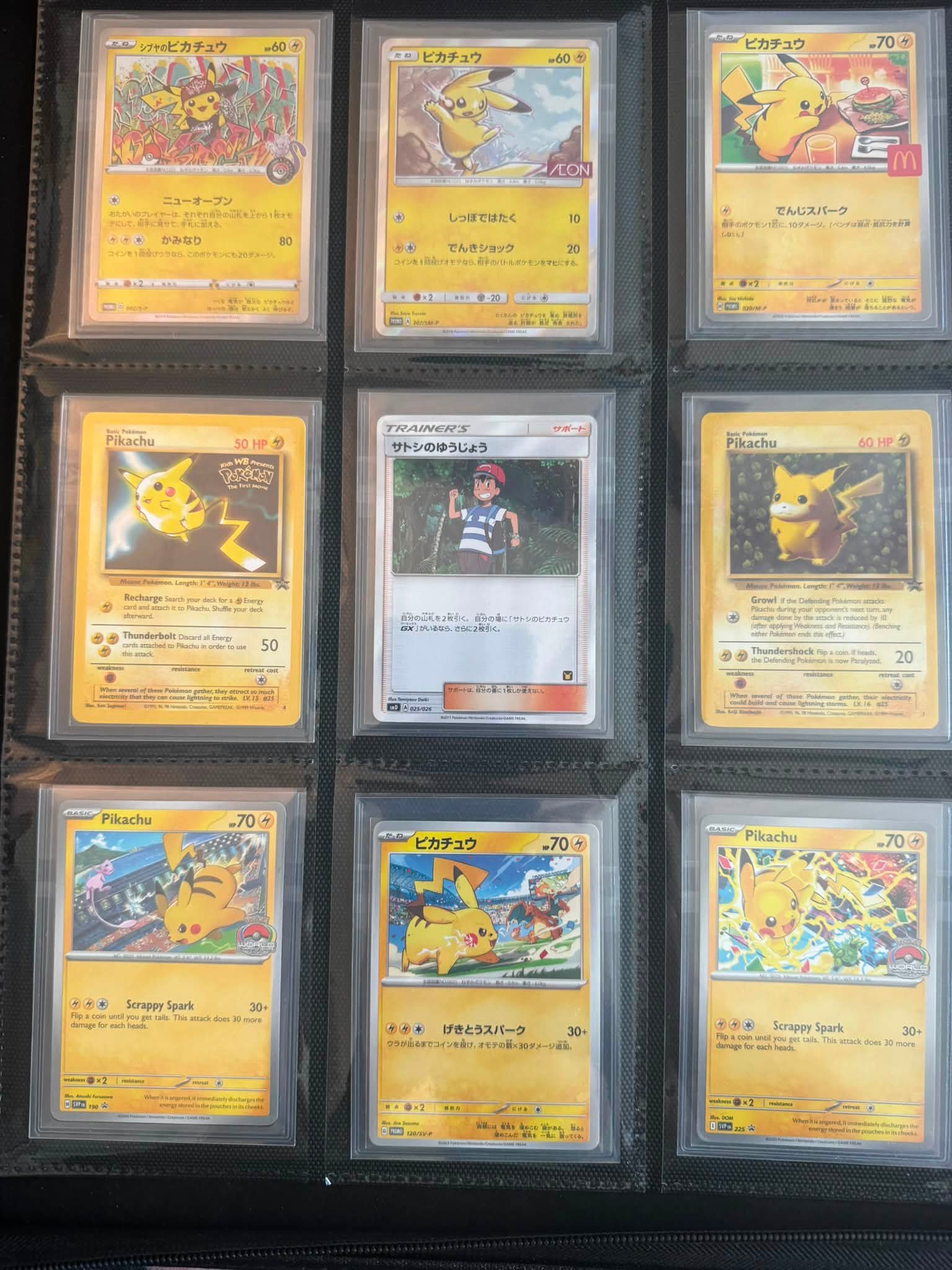 Organizing Pokémon card collection with Moltres, Zapdos, and Articuno