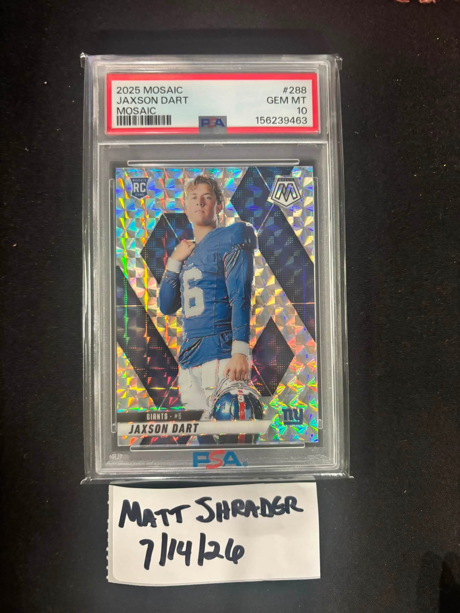 🔥🔥Jaxson Dart PSA10🔥🔥