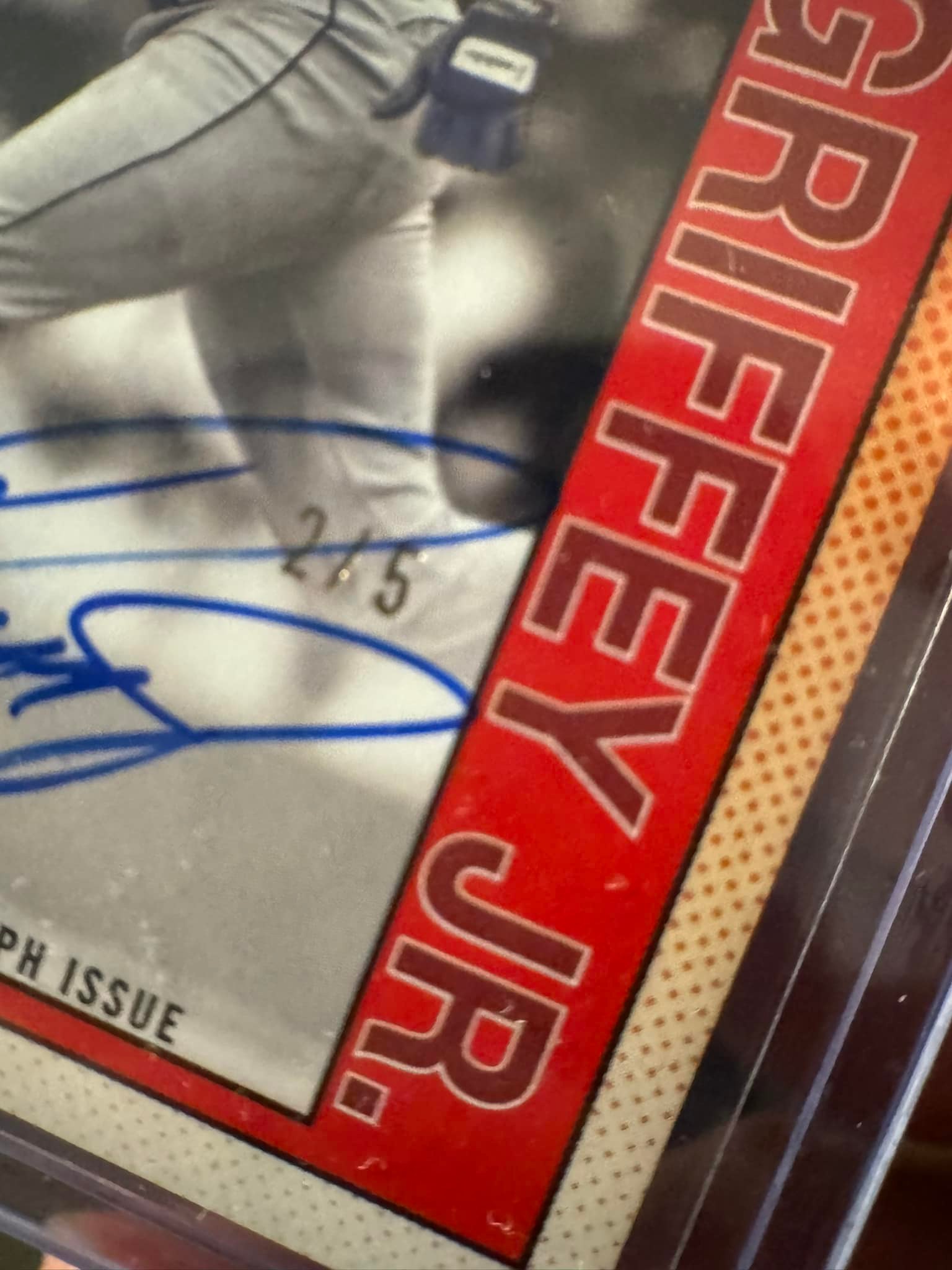 Pulled Ken Griffey Jr autograph from 2025 Topps Series 2