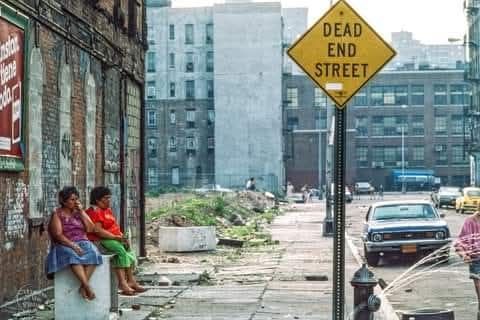 1983 photo of Dead End block in Alphabet City