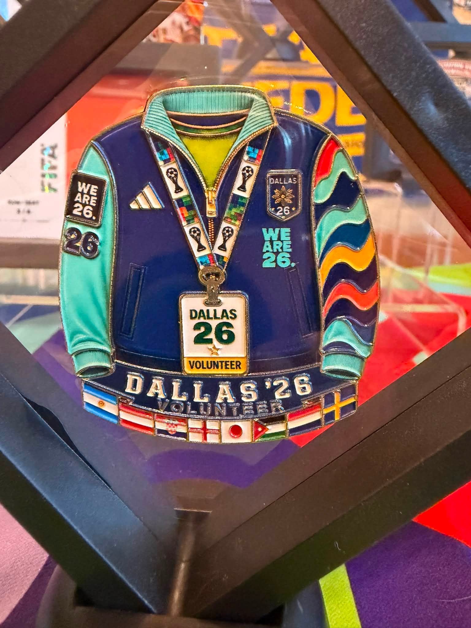 FIFA World Cup 26 Dallas ピンバッジセット Origin of the FIFA World Cup 2026 Dallas, TX Volunteer Jacket Pin