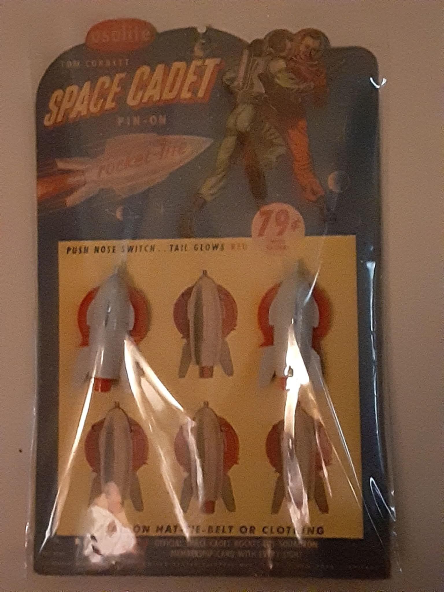 From Rocket USA. Three tin Retro Rockets. Friction powered