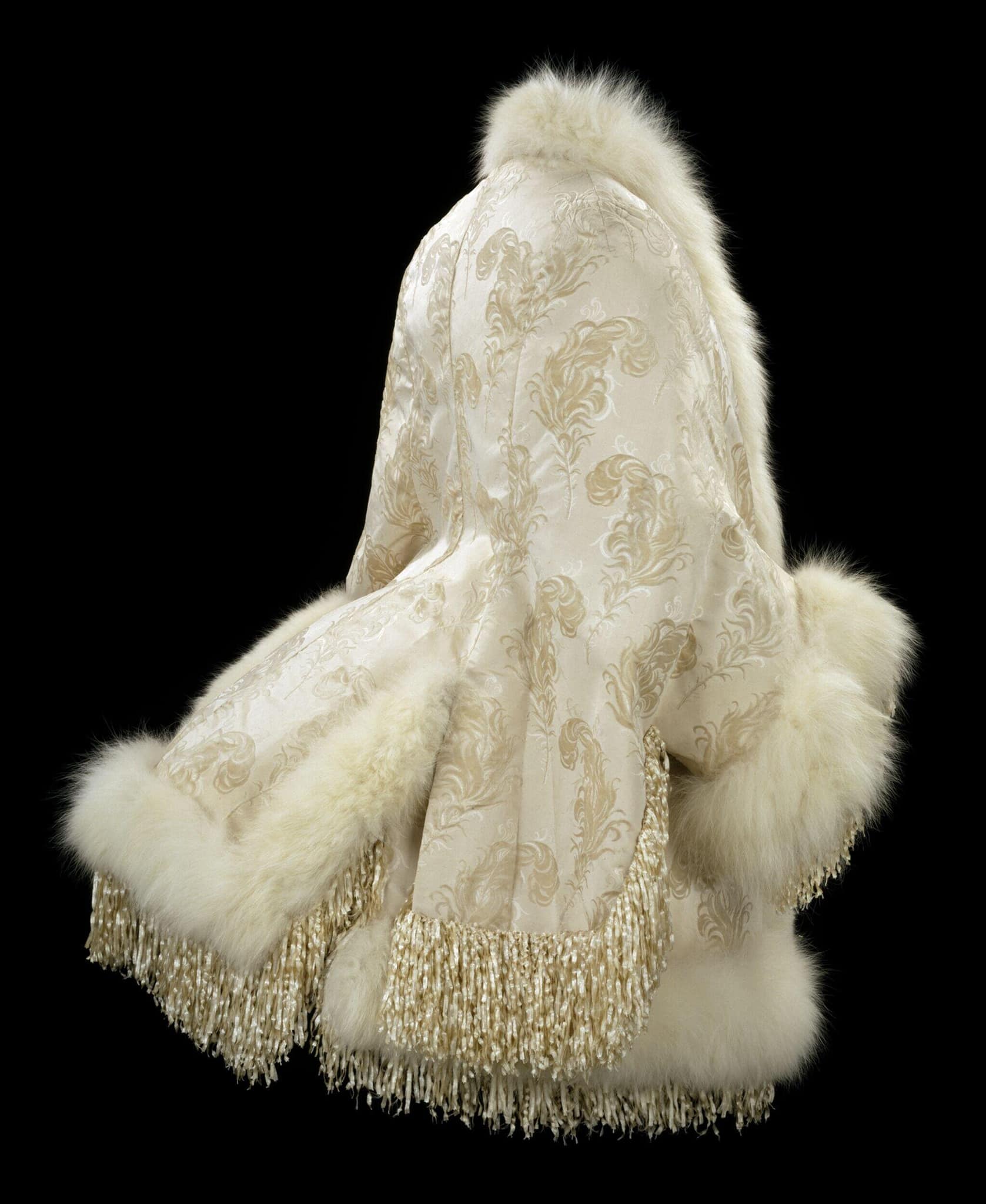 Jacket of silk velvet and fox fur, made by Pingat, Paris, 1885 