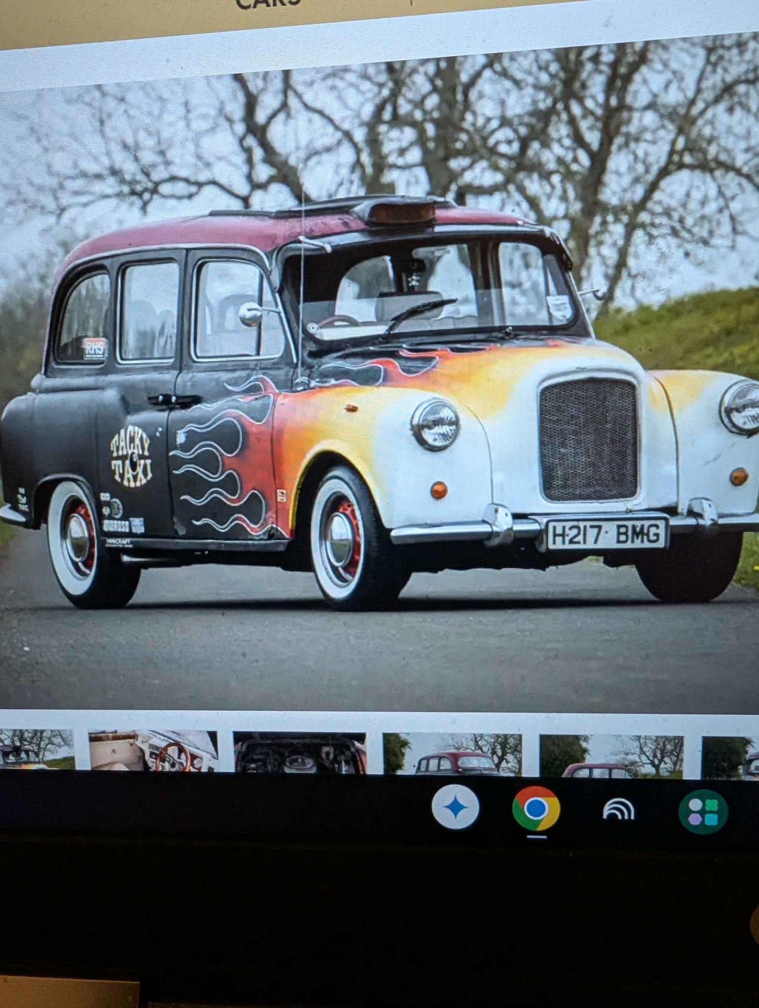 London taxi hotrod .well known rod has Chevy v8 350engine on 