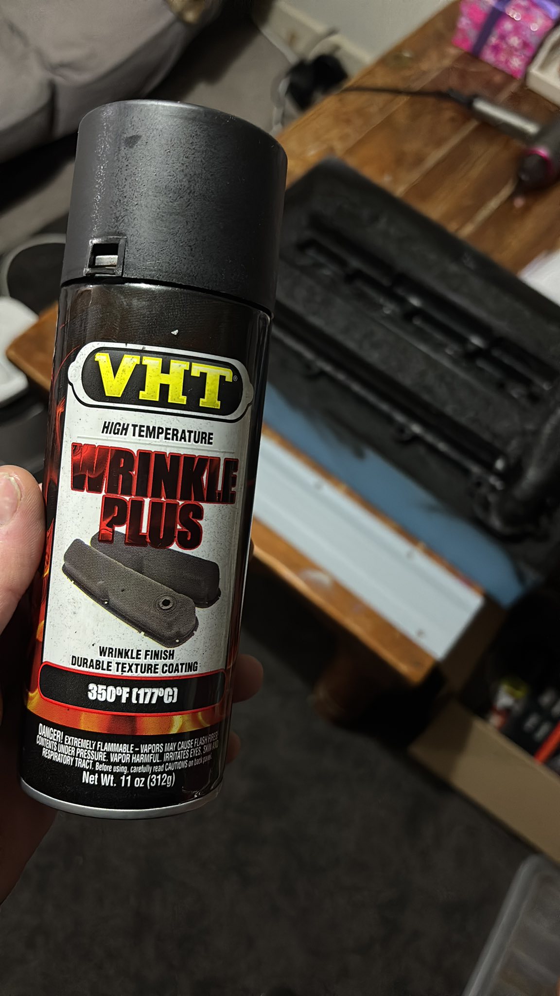 VHT Wrinkle Plus Paint Black (W97-010) – Heat Resistant Up To 180°C For Engine Parts