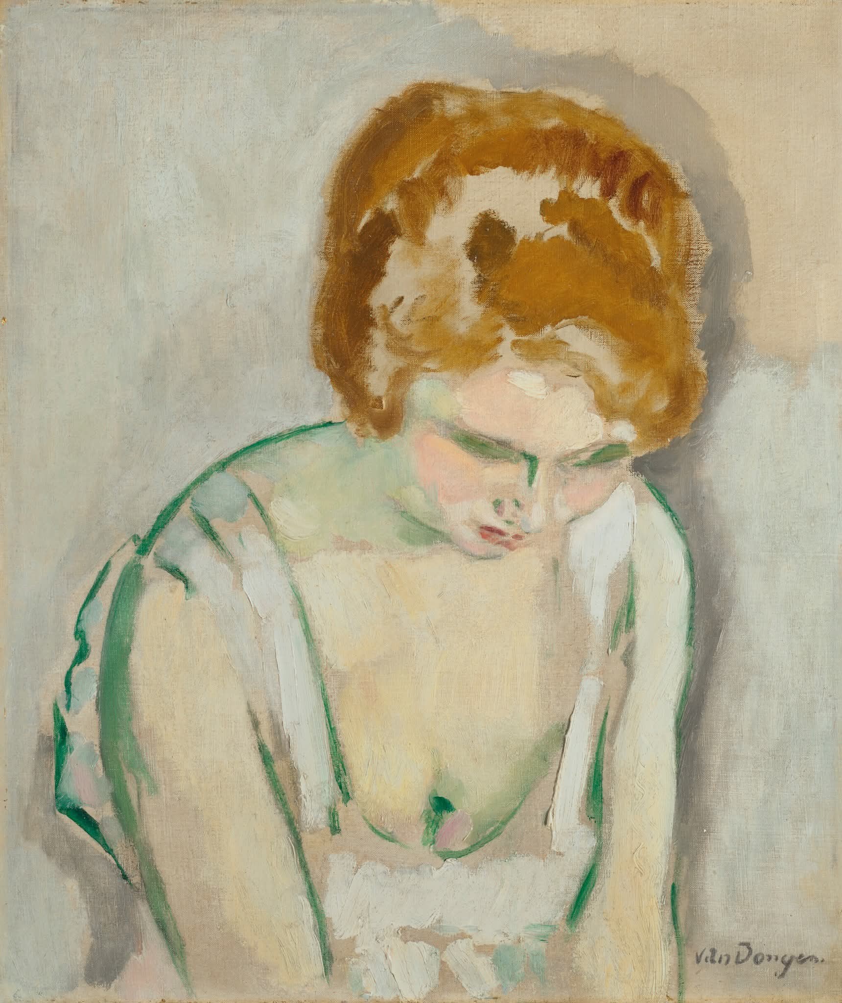 Kees van Dongen - Thé dans mon atelier, 1922-23. Oil on canvas