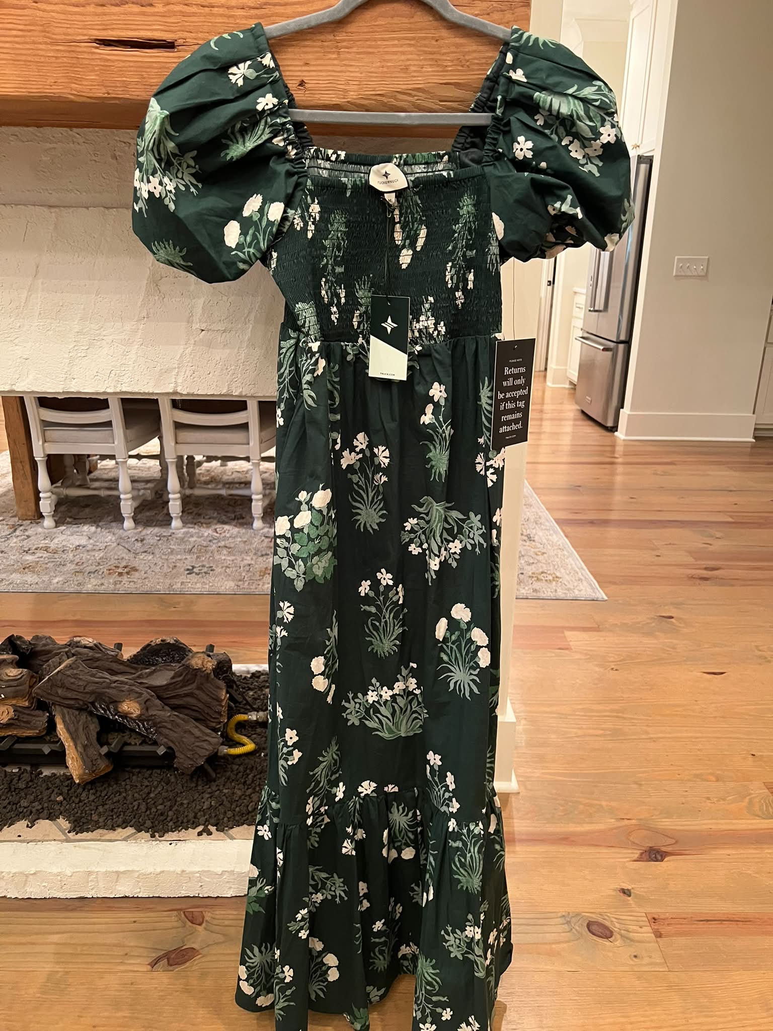 viridian green dress Tuckernuck maxi for sale green nature dress