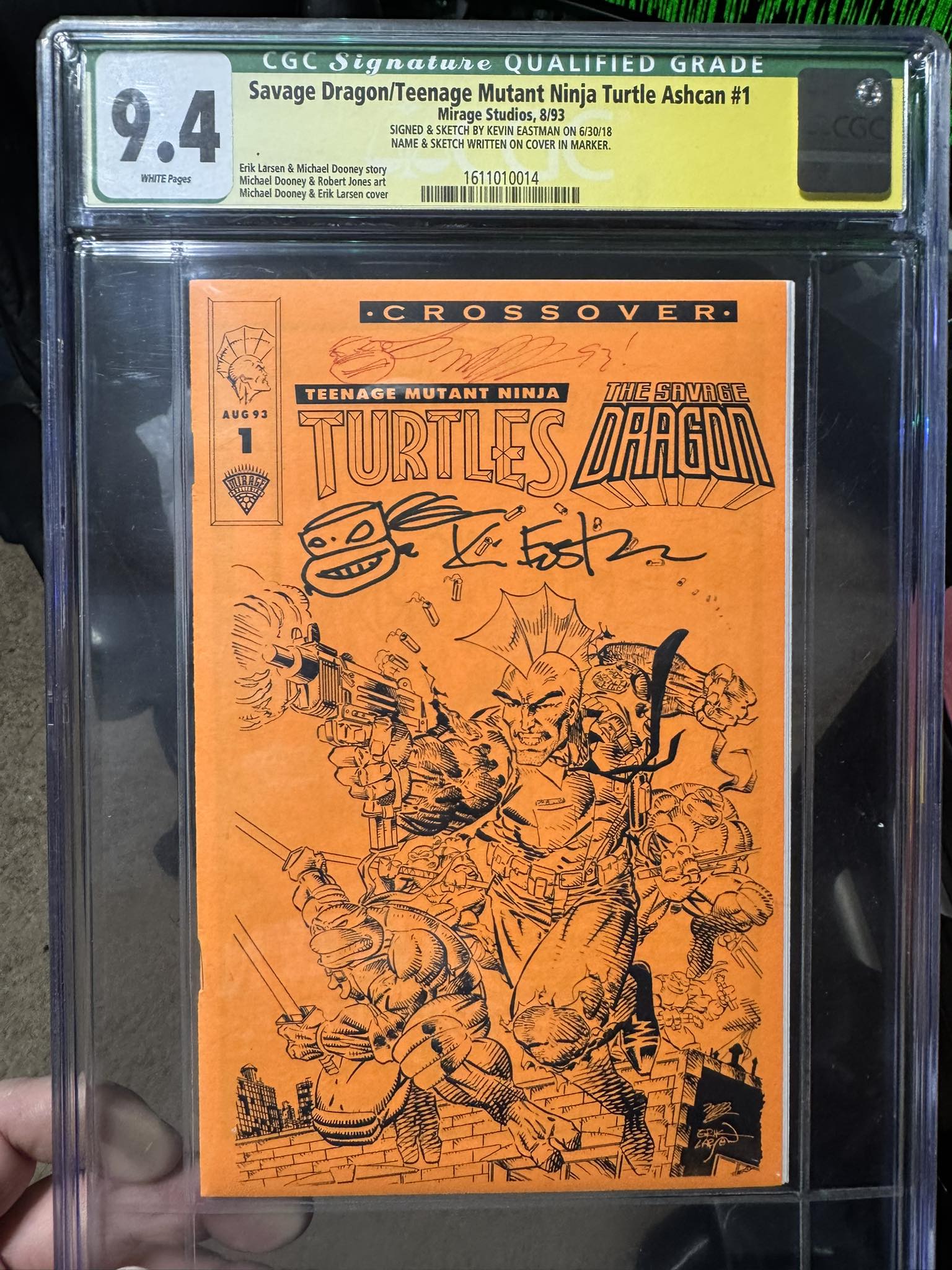 What is CGC's policy on verifying signatures, like Kevin Eastman