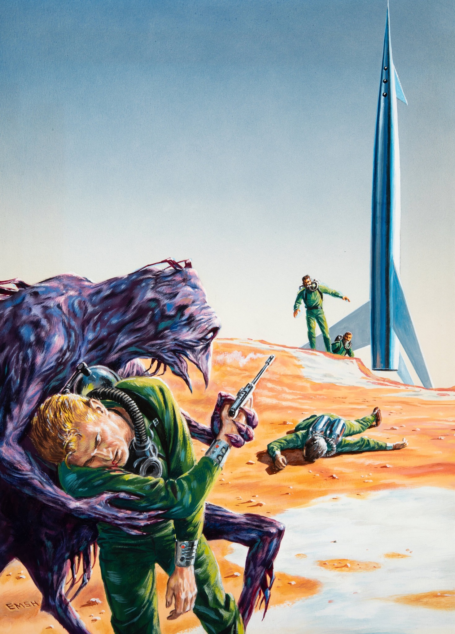 Science Fiction Stories, Feb. '59, cover art by Ed Emshwiller