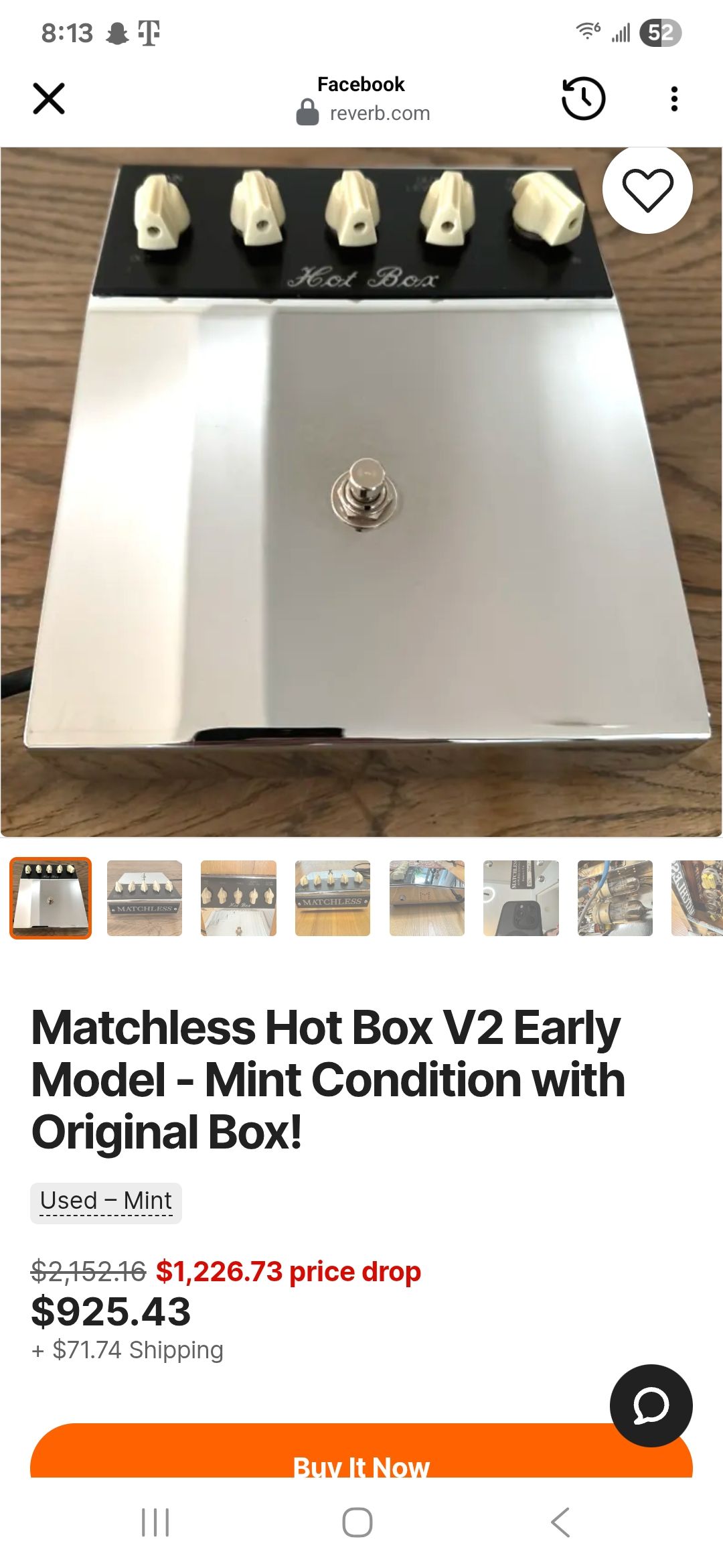 Regretting not buying a Matchless Hot Box