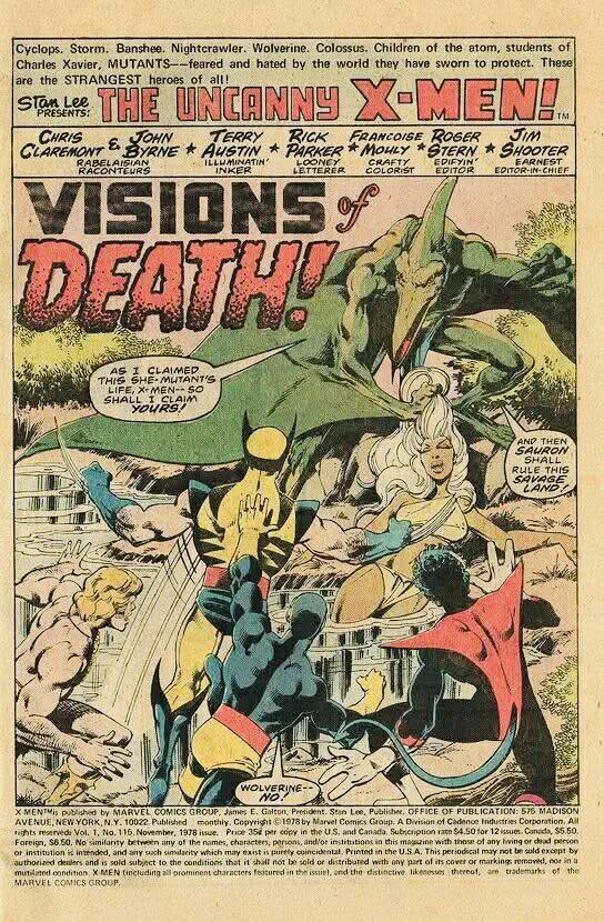 X-men comic book issue 115
