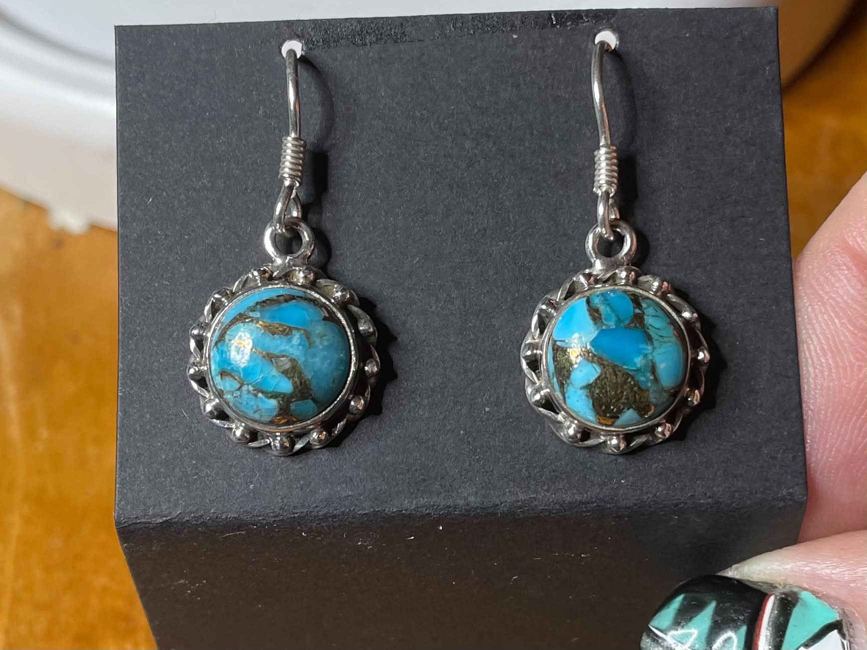 What kind of turquoise is in these vintage Southwestern jewelry
