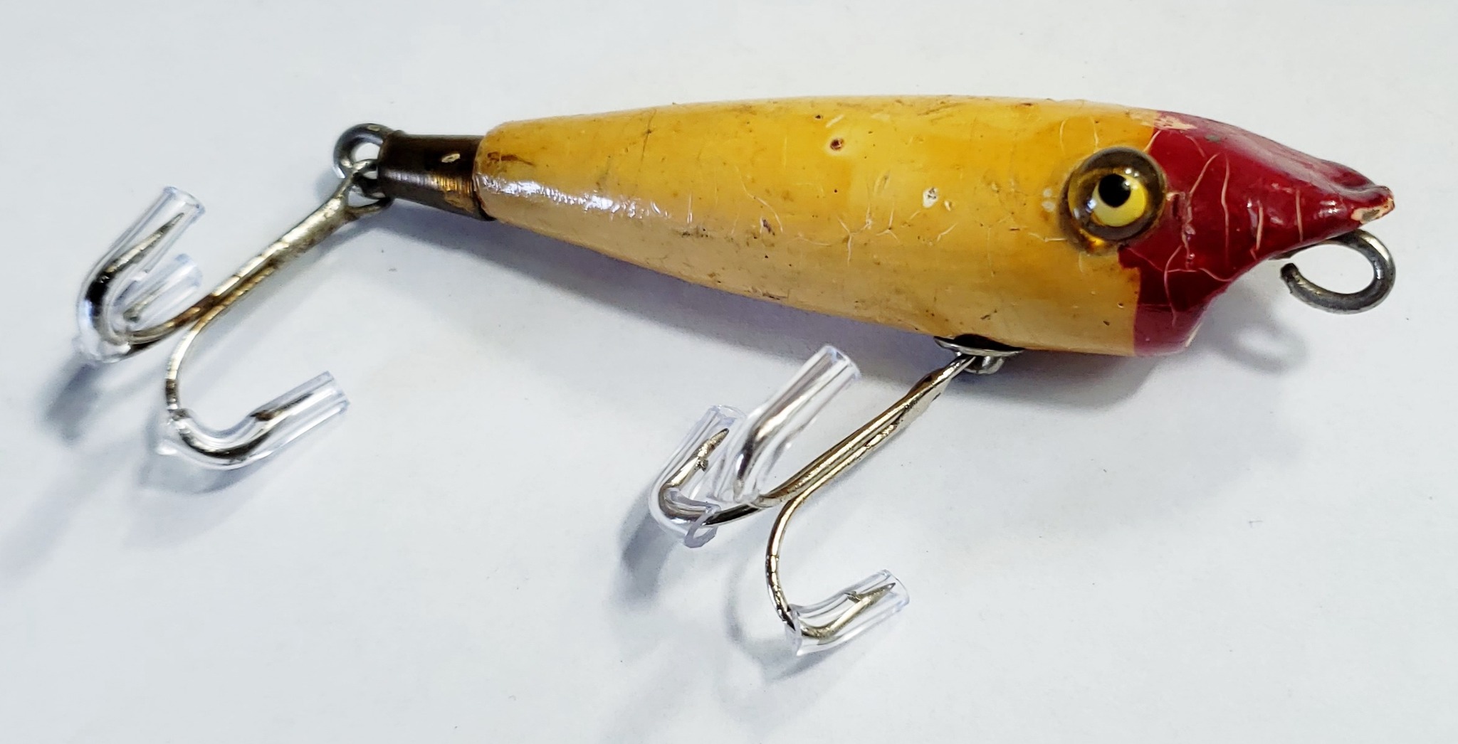 1930s fishing lure made of different materials Collection Painted Wooden and Metal Lures c.1940 Antique bass lures and boxes