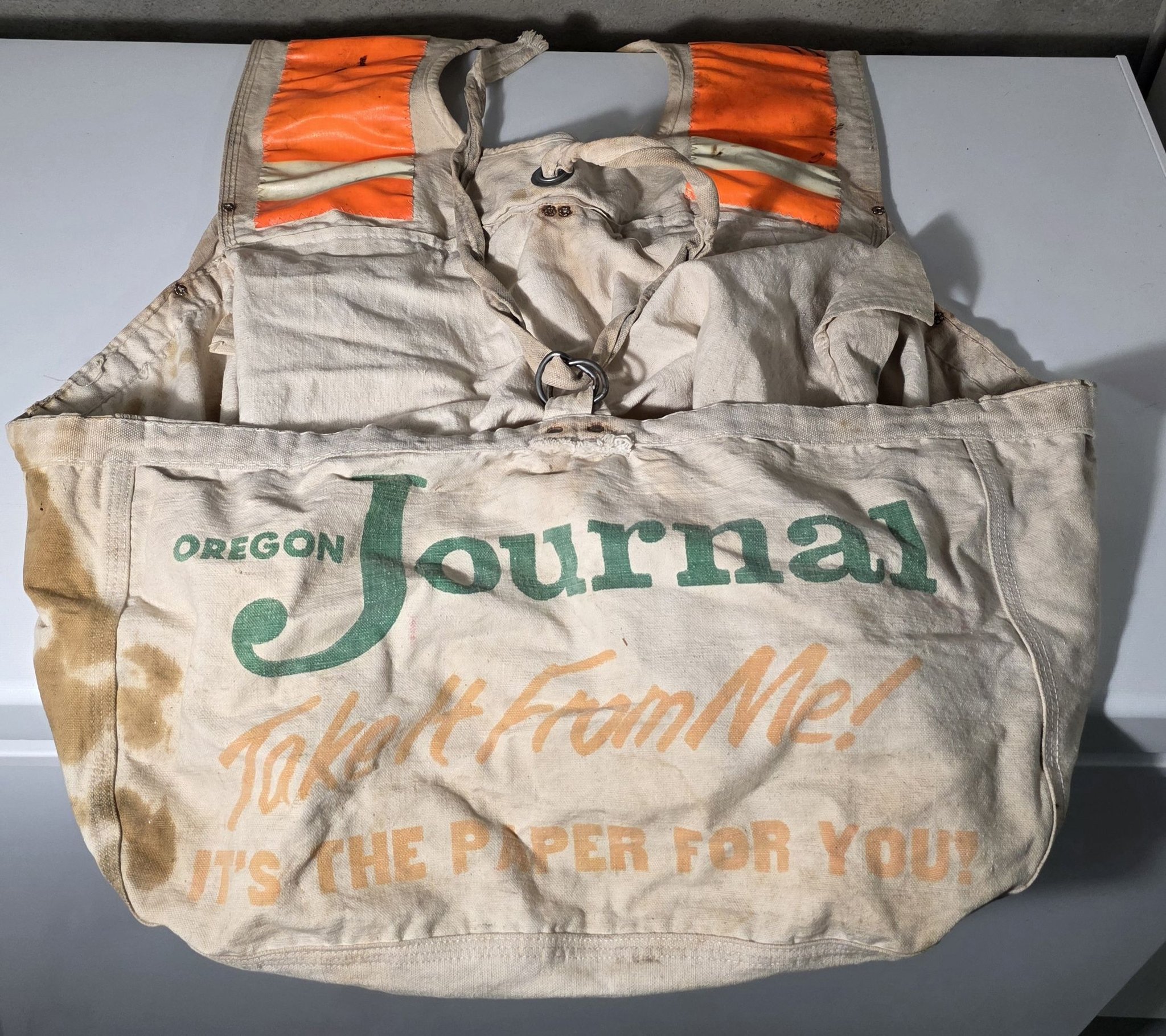 70s Vintage “Journal-Star” Newspaper Bag 70s Vintage “Journal-Star” Newspaper Bag 70s Vintage “Journal-Star