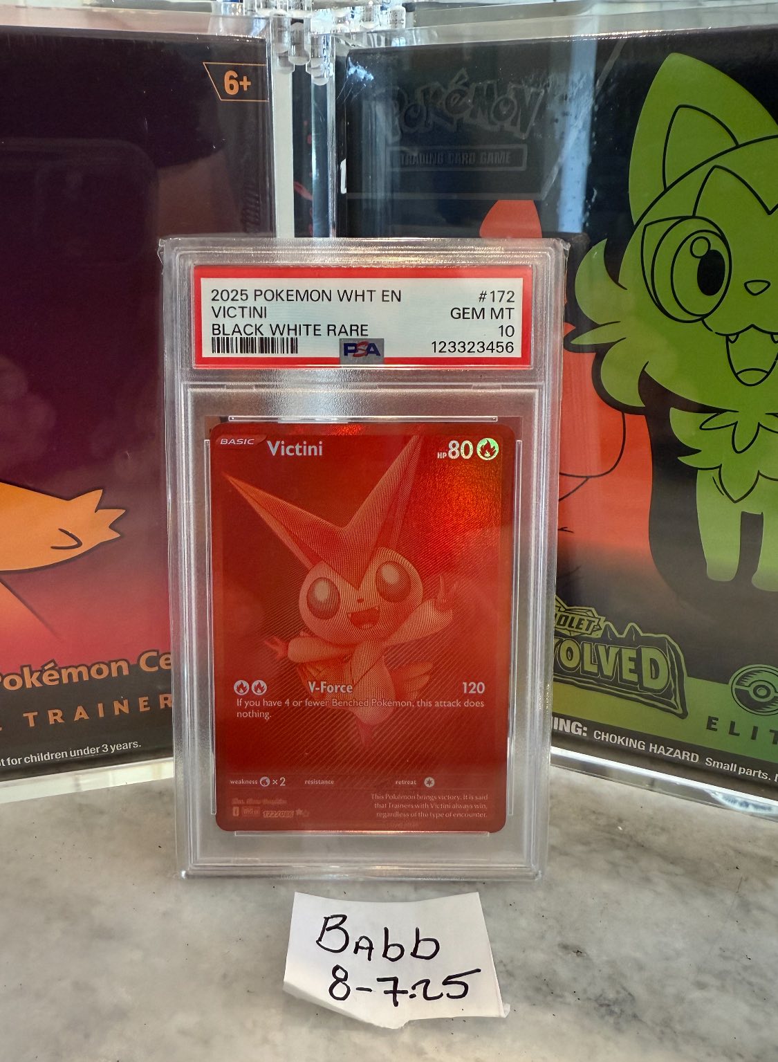 For sale Victini 172/086 PSA 10 Can only find one comp at 2600