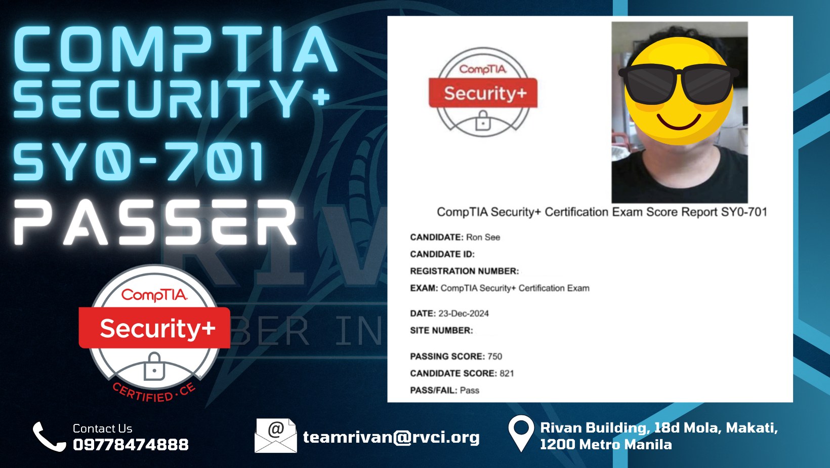 Congratulations to... - RivanCyber Training Institute INC. | Facebook