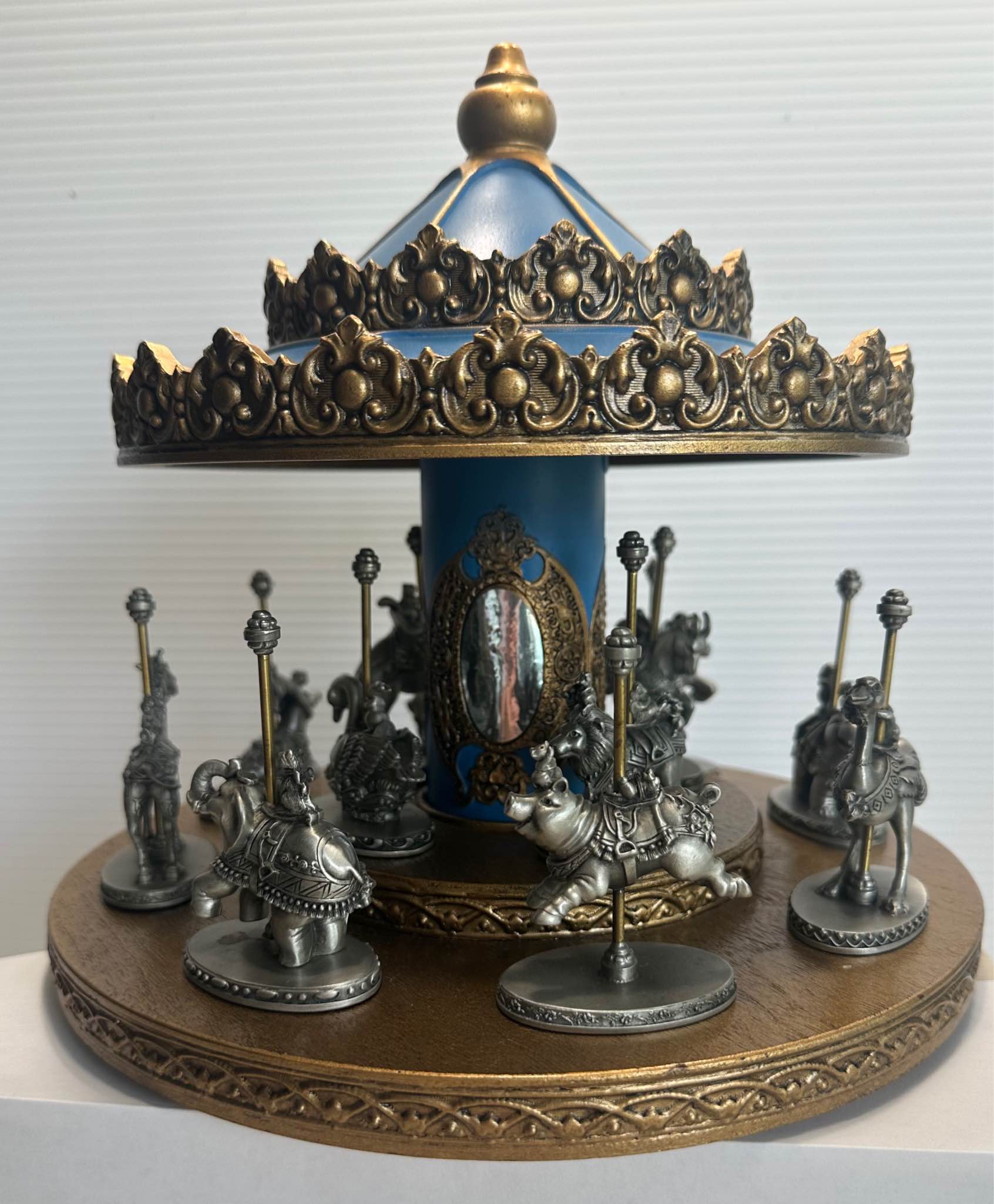 ヴィンテージ Hudson/Selangor Pewterフィギュア太陽月星3個 Vintage 1984 Hudson Fine Pewter carousel collection includes
