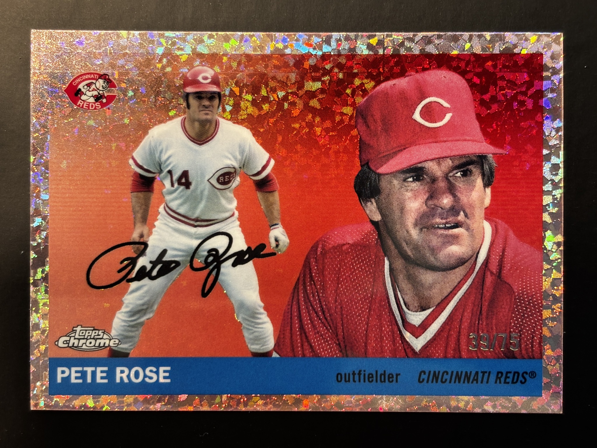 What are the odds of getting a Pete Rose refractor in 2025 Topps 
