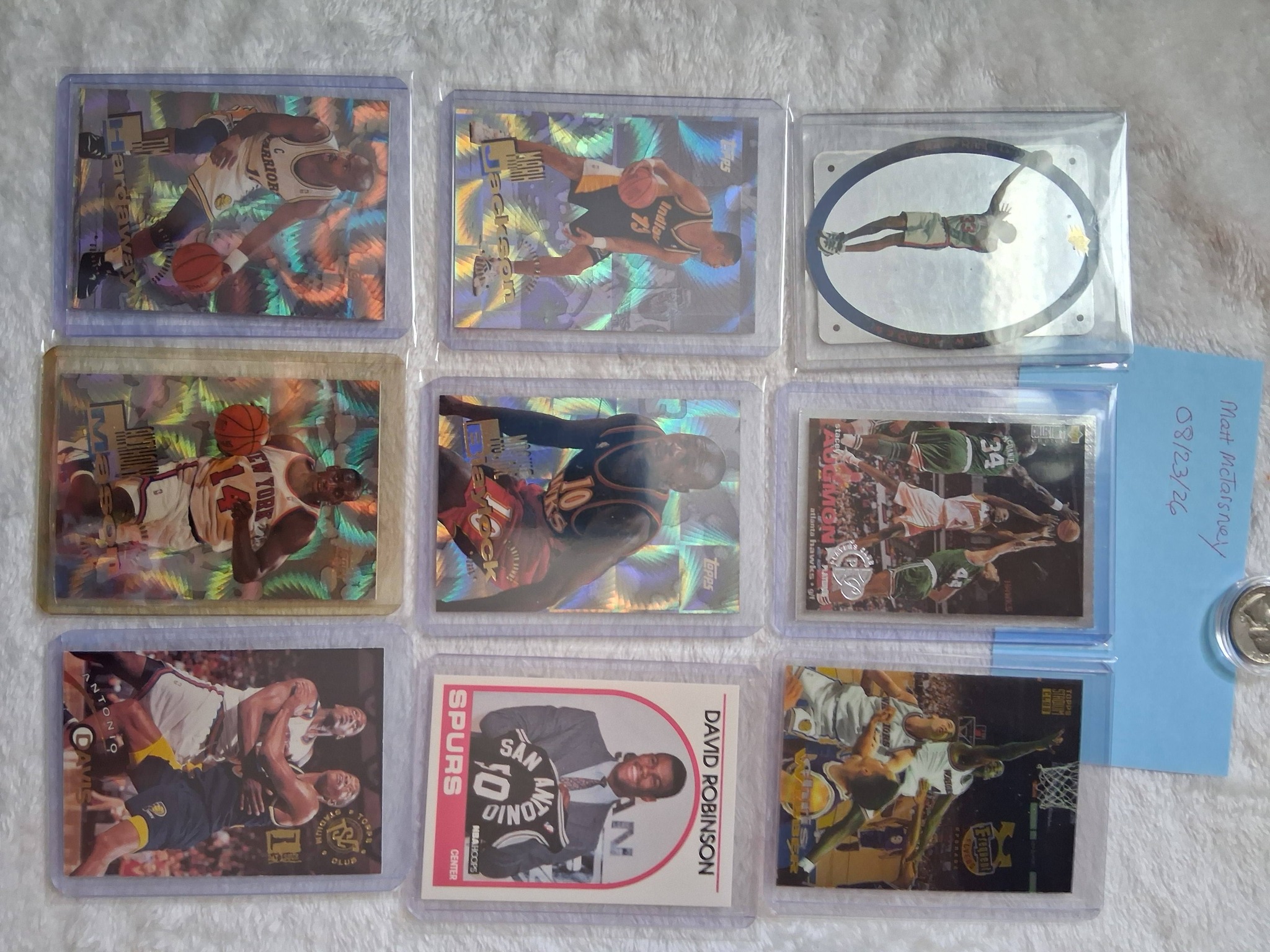 76-card NBA trading card lot with rookie cards and stars for sale