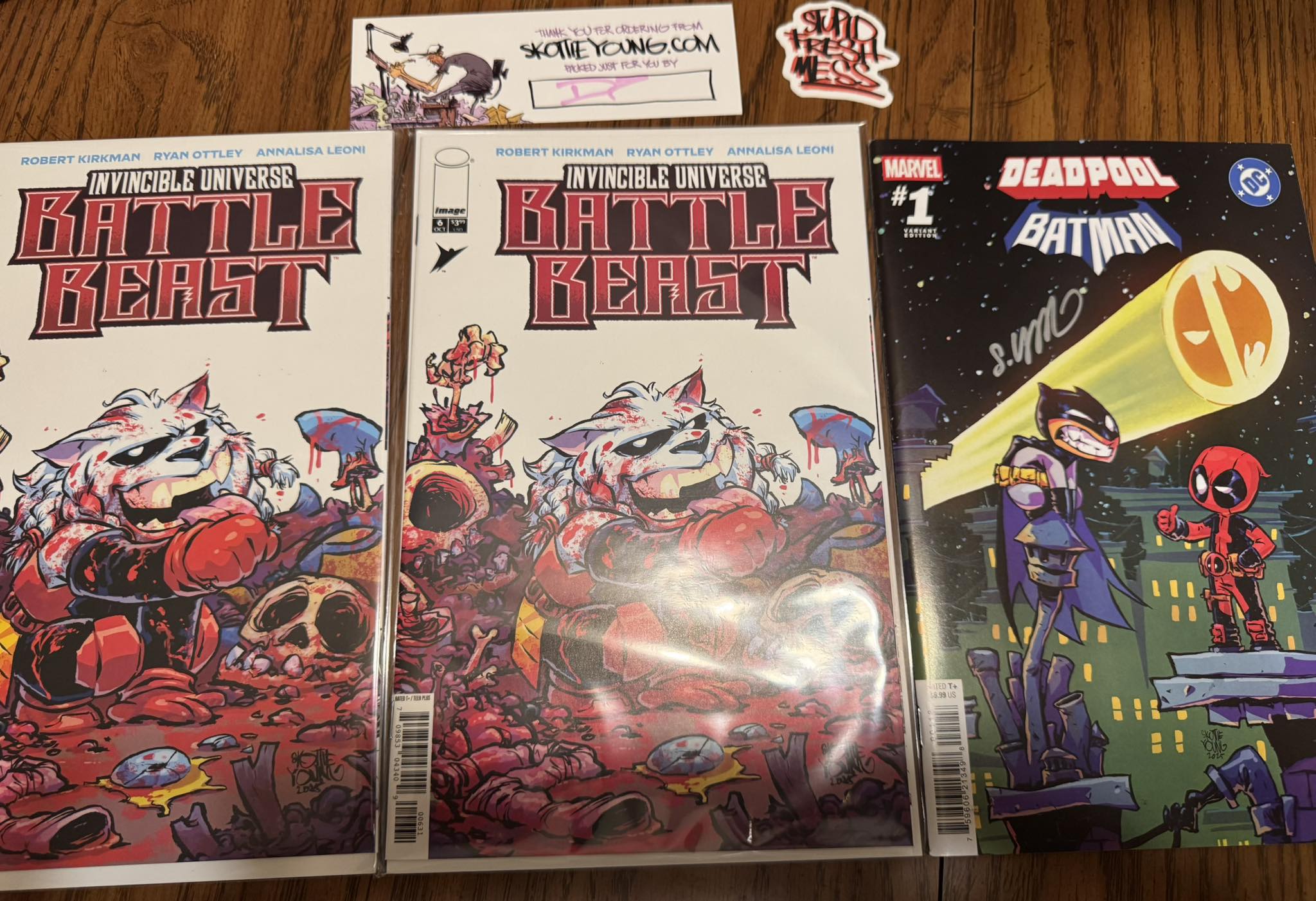 DEADPOOL/BATMAN #1 Comic - Skottie Young Variant Cover (Presale For Sept 2025)
