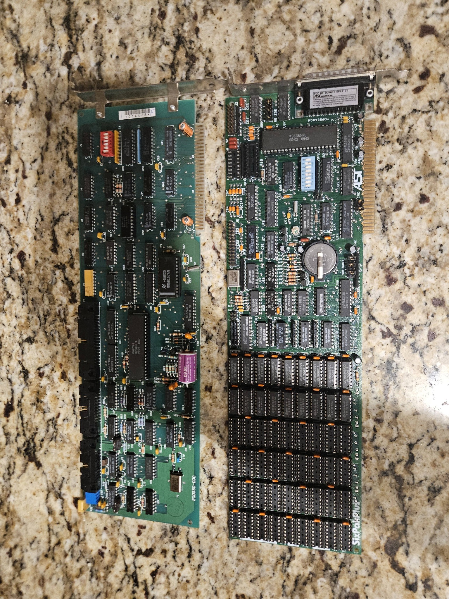 Got these two Isa cards from a junker machine stuck the six pack