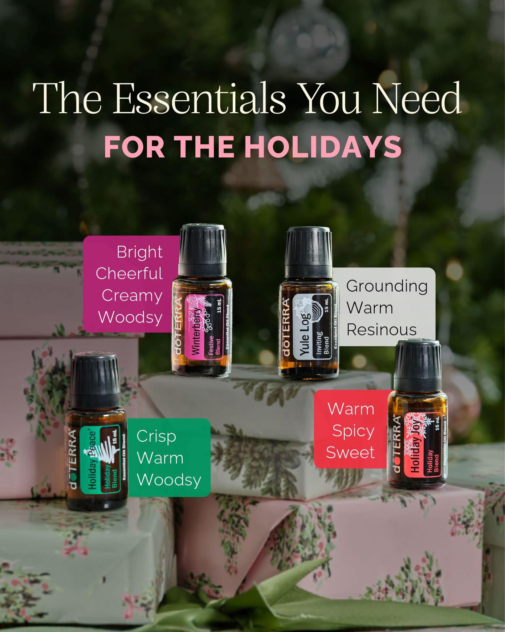 Bring the holidays home with these festive Aroma Blends