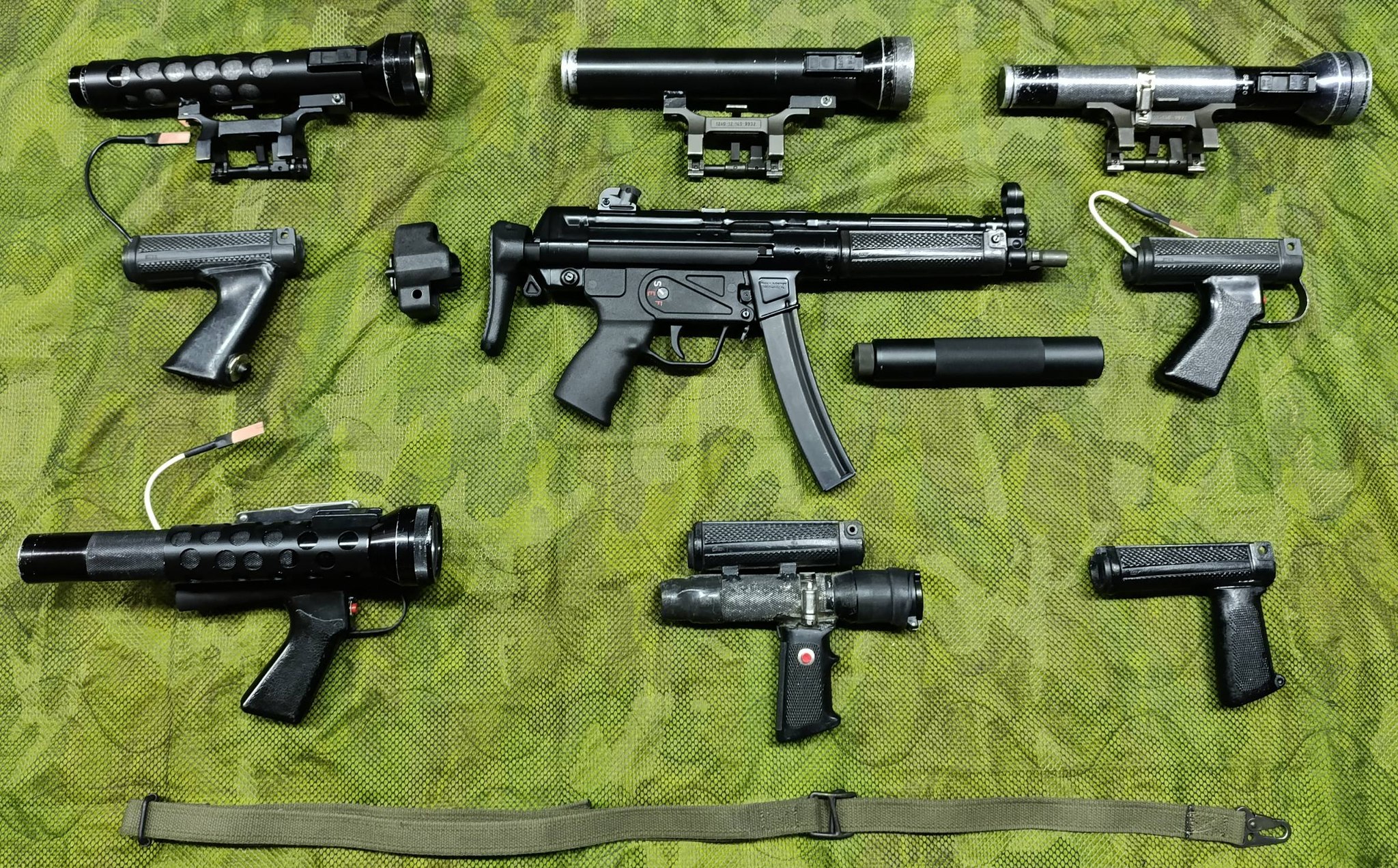 Accessories for MP5-A1 and MP5-A3 setups from the 80s. #airsoft