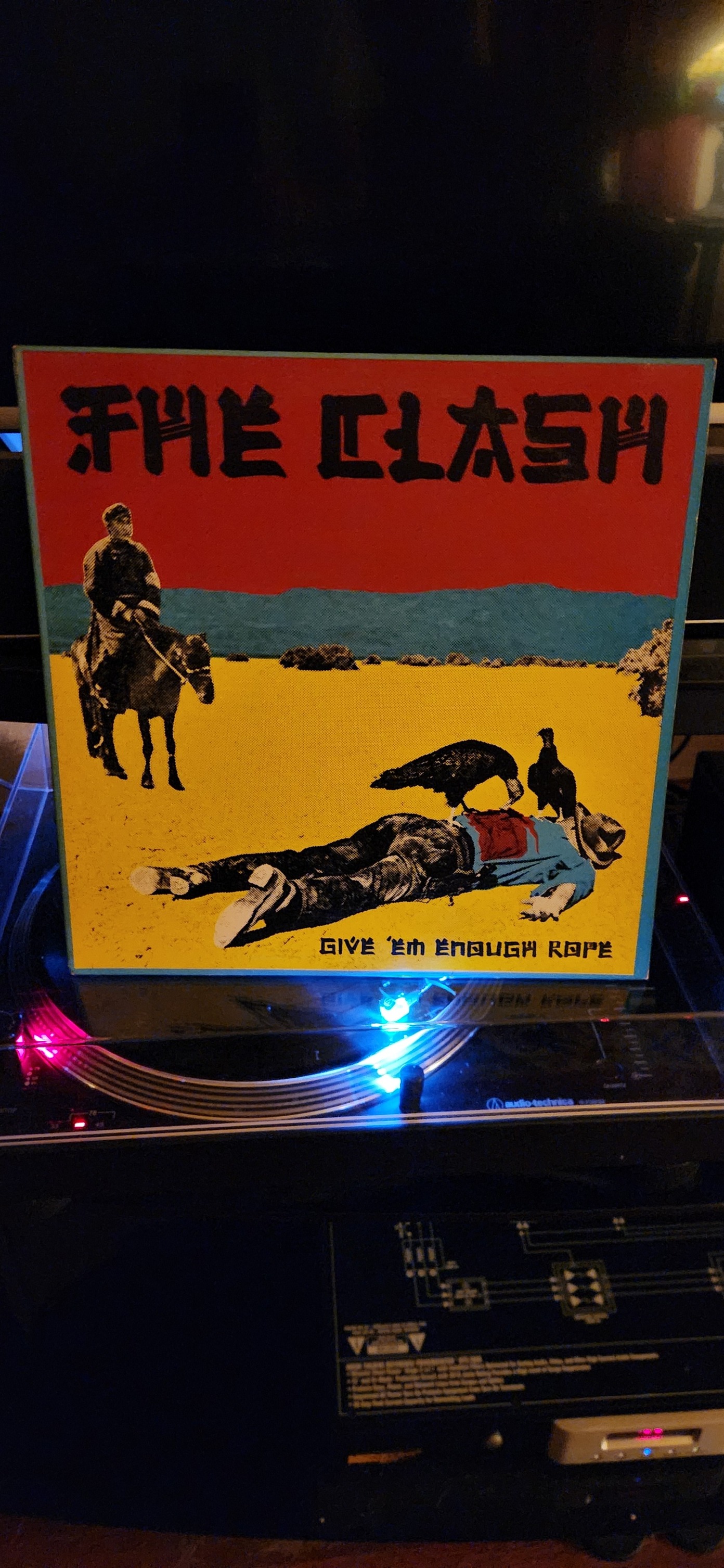 The Give 'Em Enough Rope poster, originally supplied alongside the