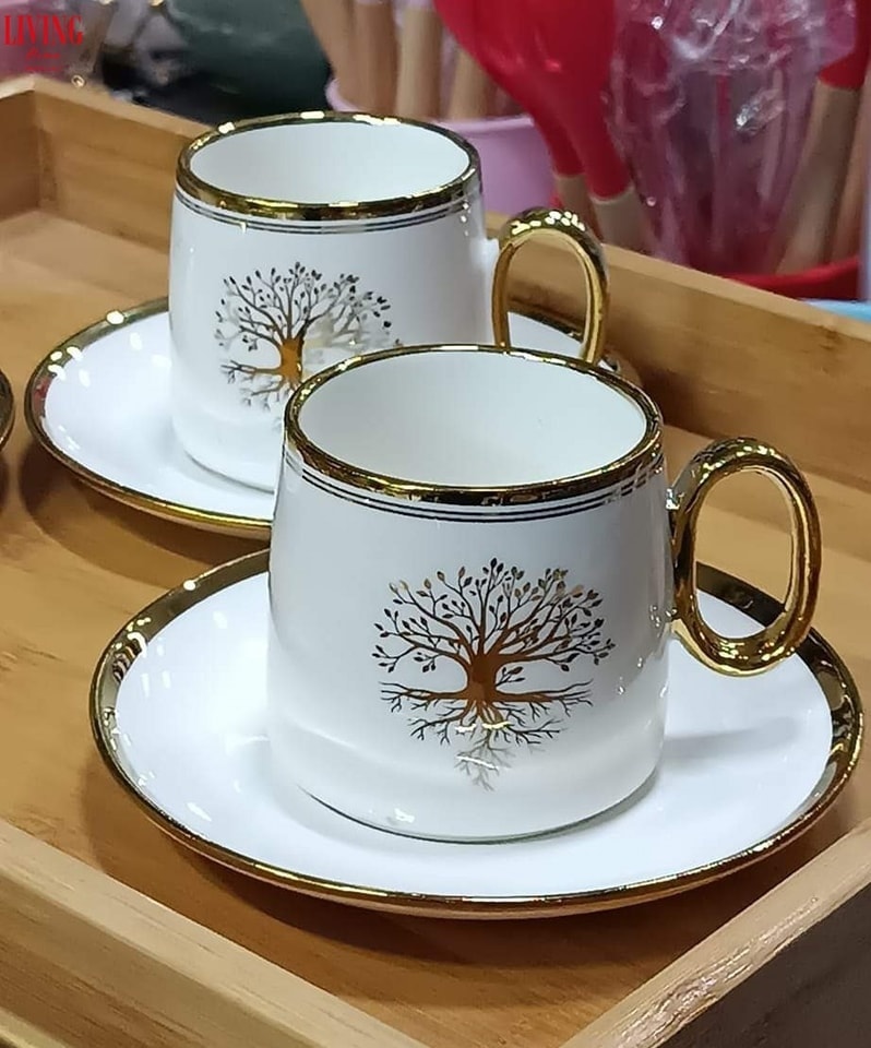 Tasse à café en cuivre, service à café grec turc, tasses à café en cuivre, ensemble de tasses à