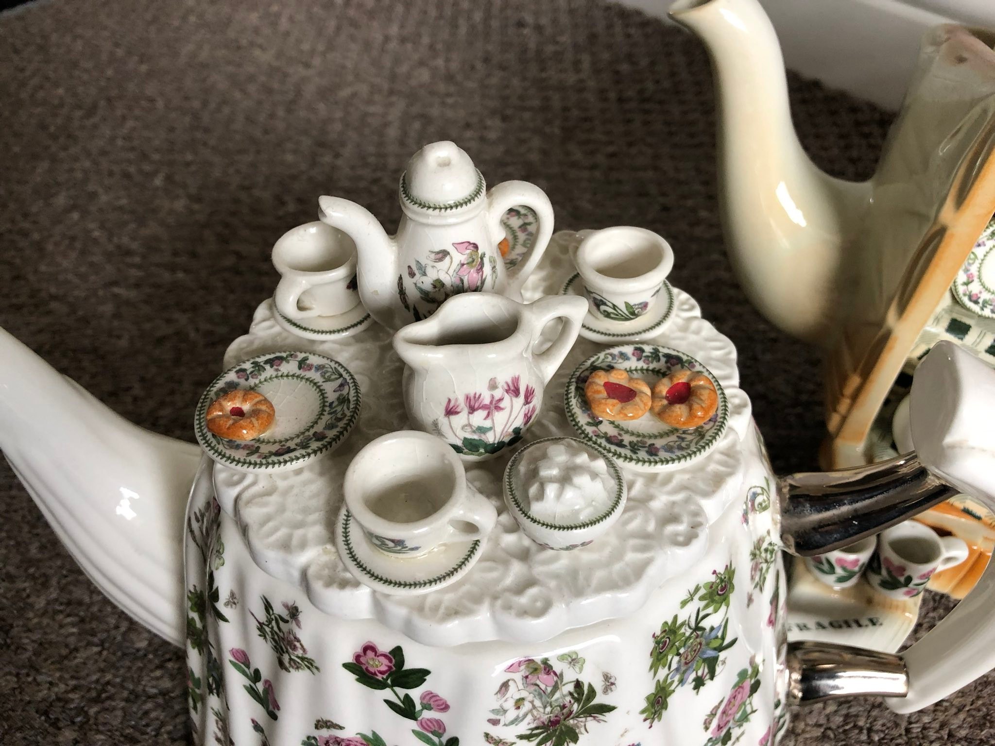 Unique Paul Cardew Teapot Find with Removable Typewriter