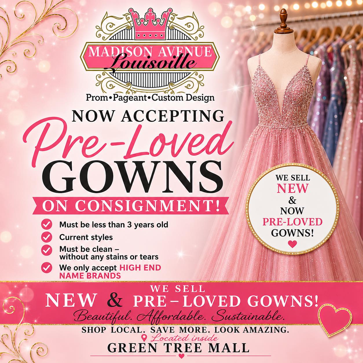 sell old formal dresses Pre-loved prom and pageant dress consignment in Clarksville African Church