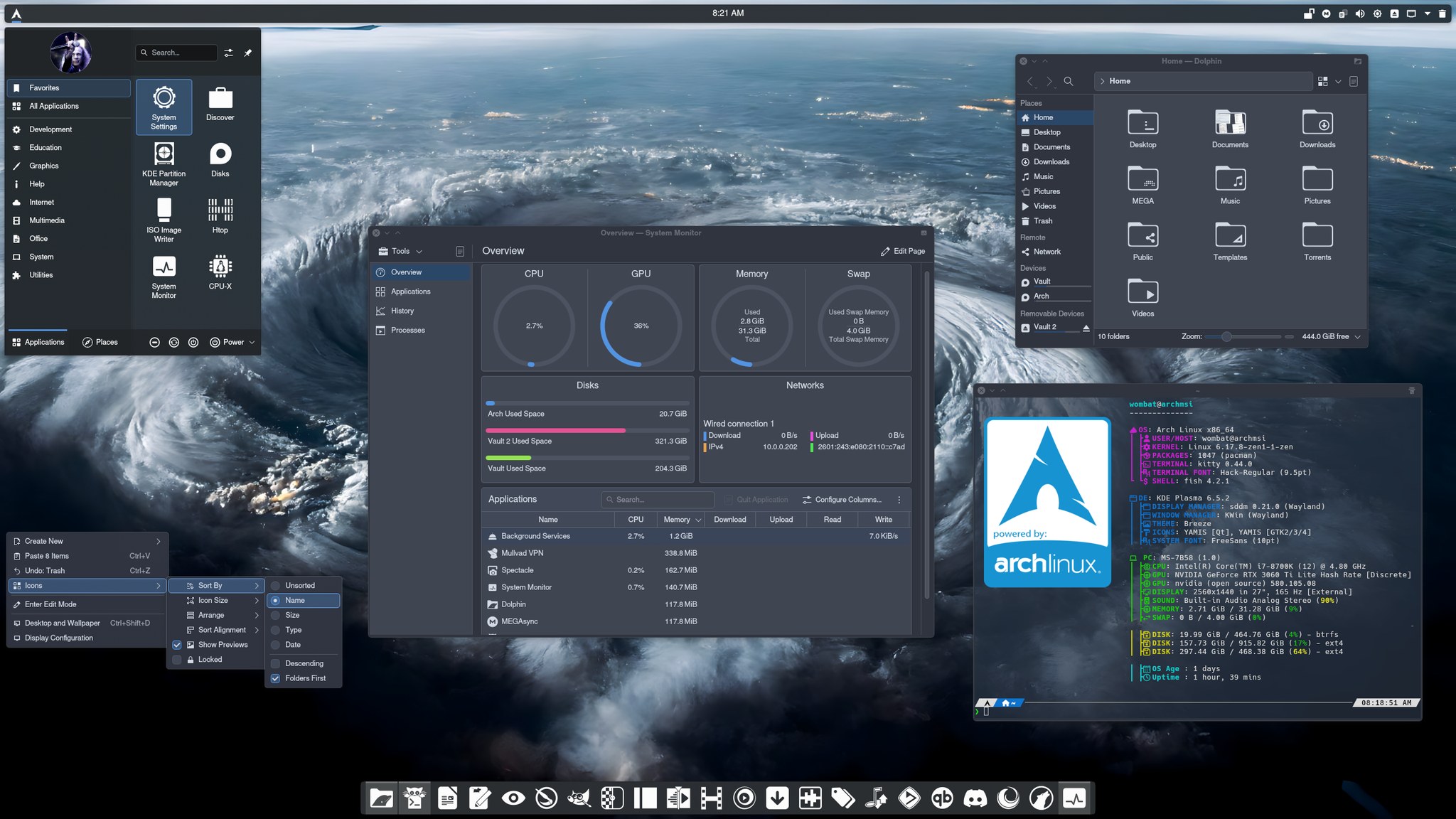 Linux Fans Group | # My **Arch** install is finally complete | Facebook