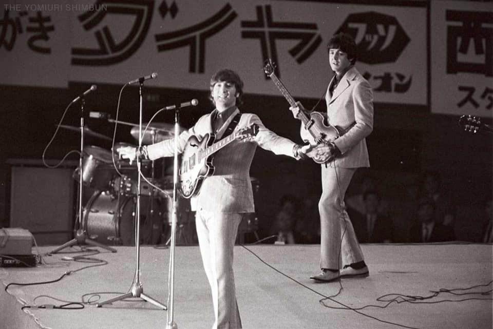 The Beatles arrive in Tokyo for concerts