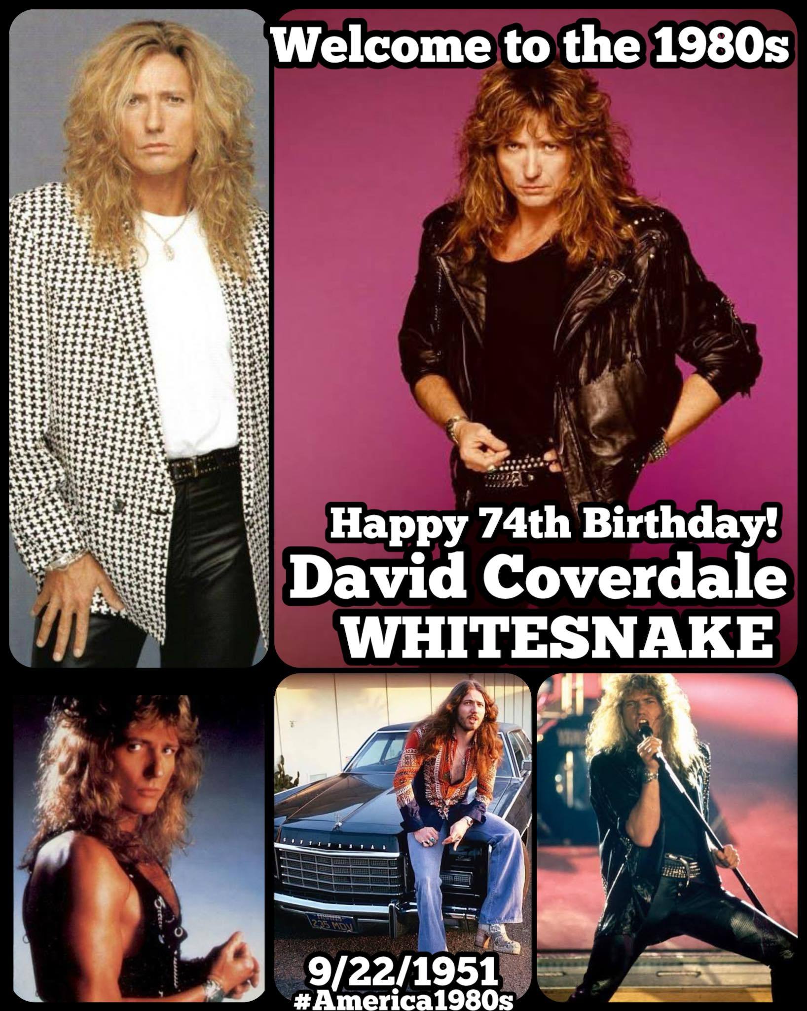 Happy 74th birthday today to Whitesnake's iconic lead singer David